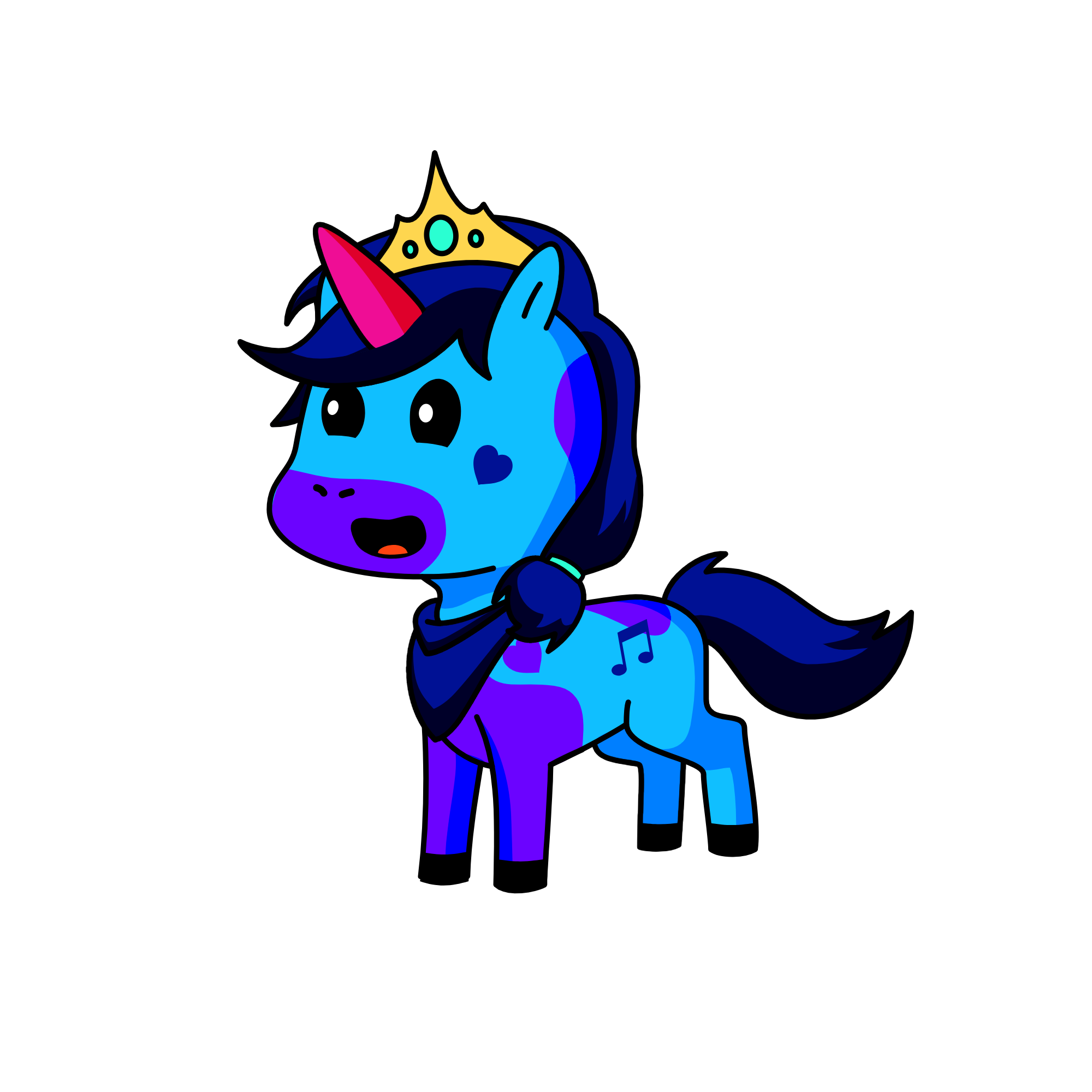 Tinkle tush, the unicorn
