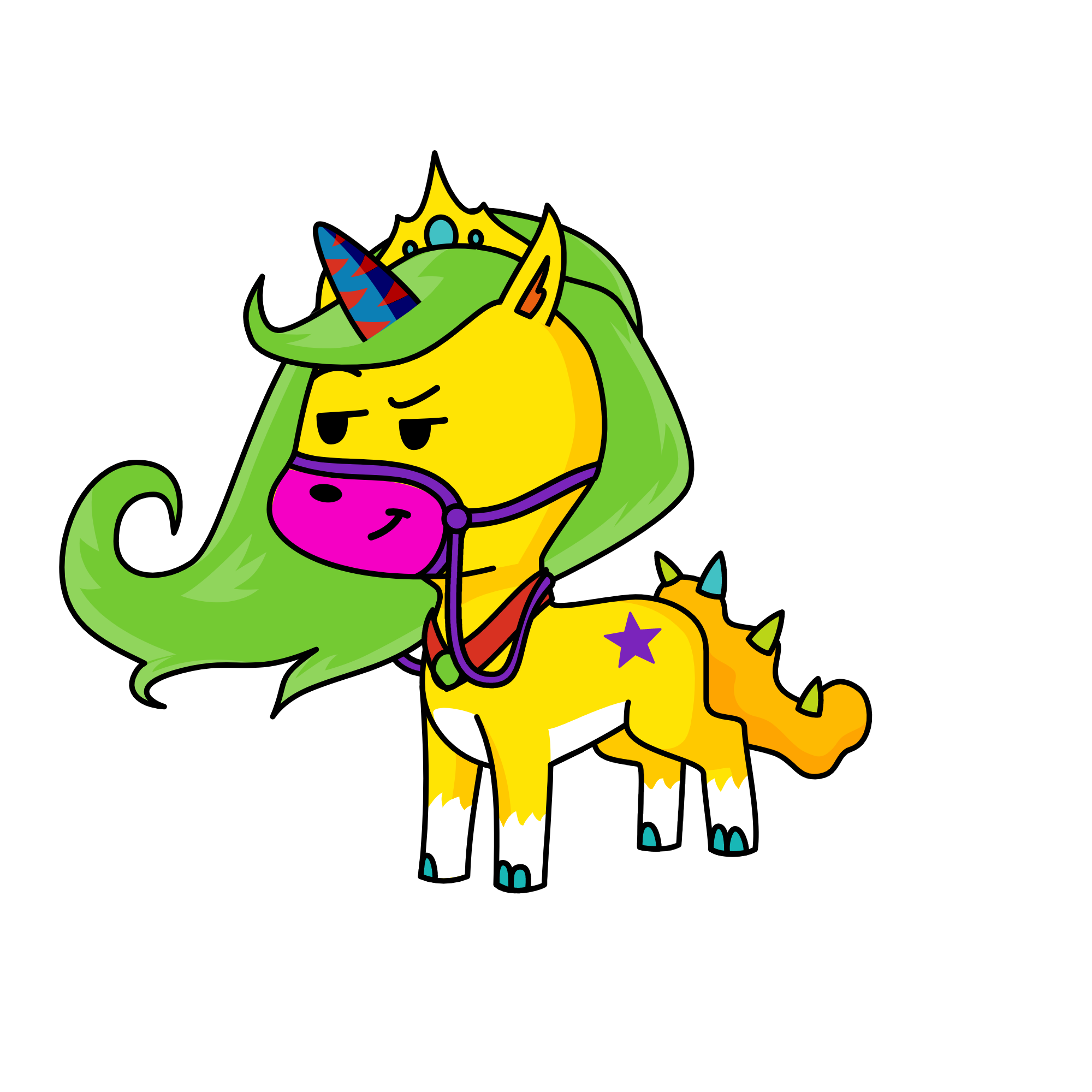 Boys, the unicorn