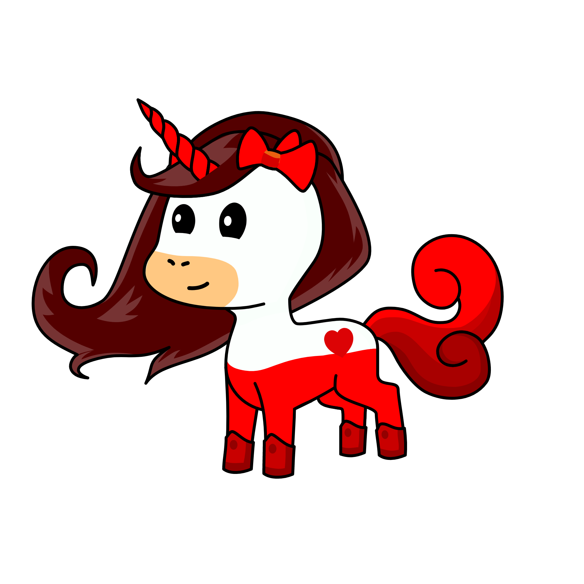 Red Shoes, the unicorn
