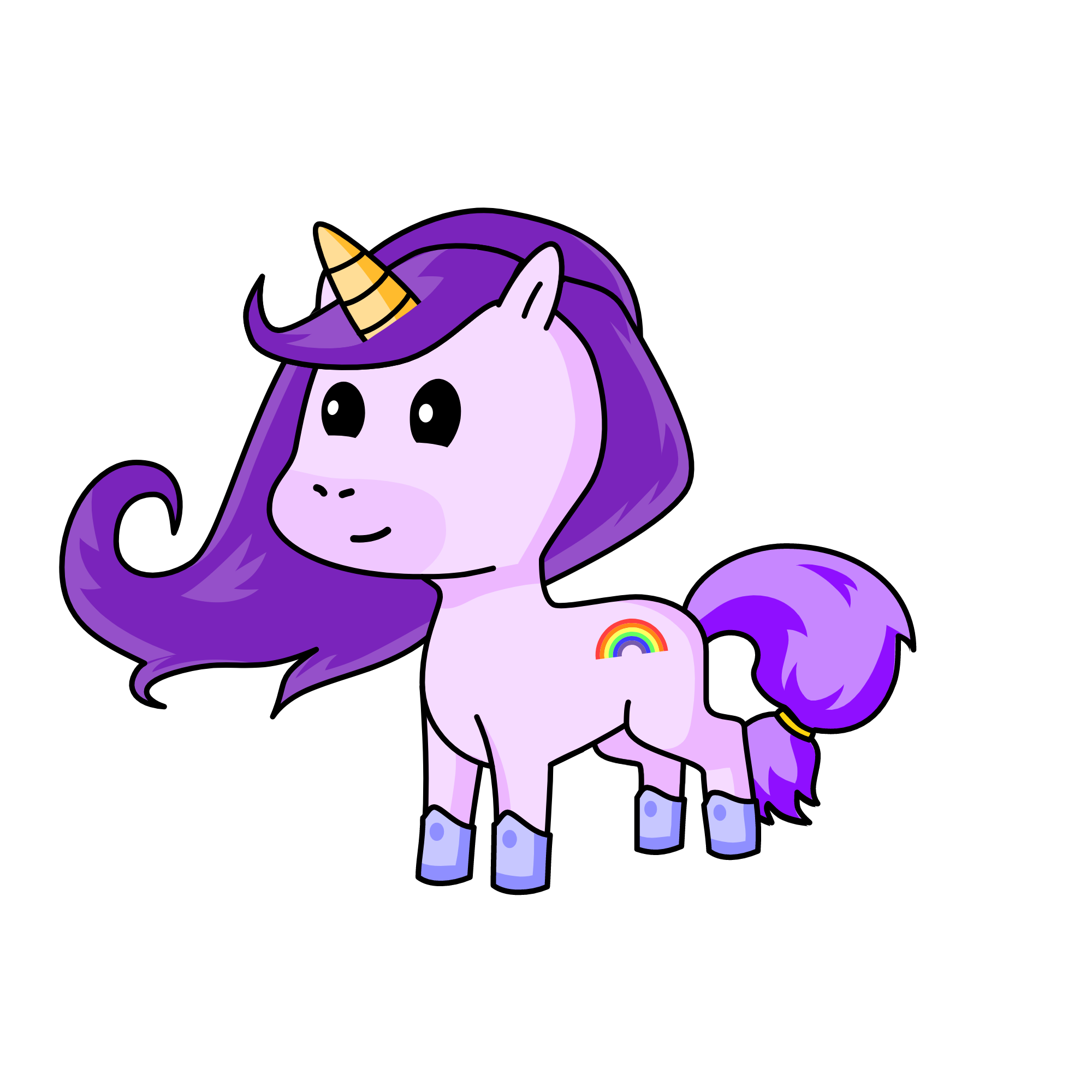 Violet, the unicorn