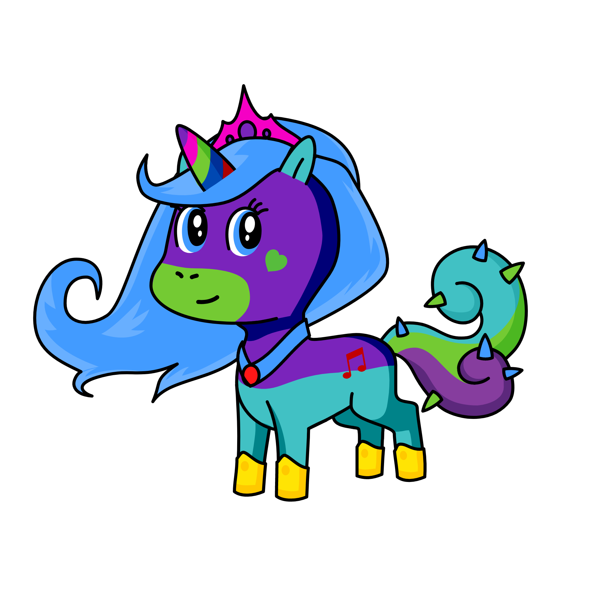 princess, the unicorn