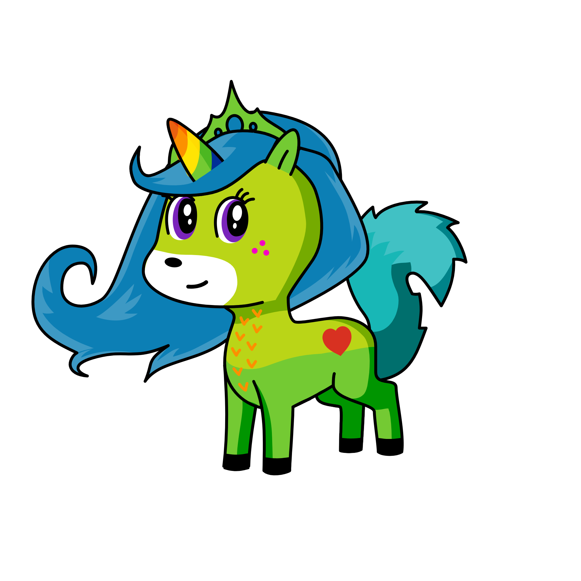 Heavenly, the unicorn