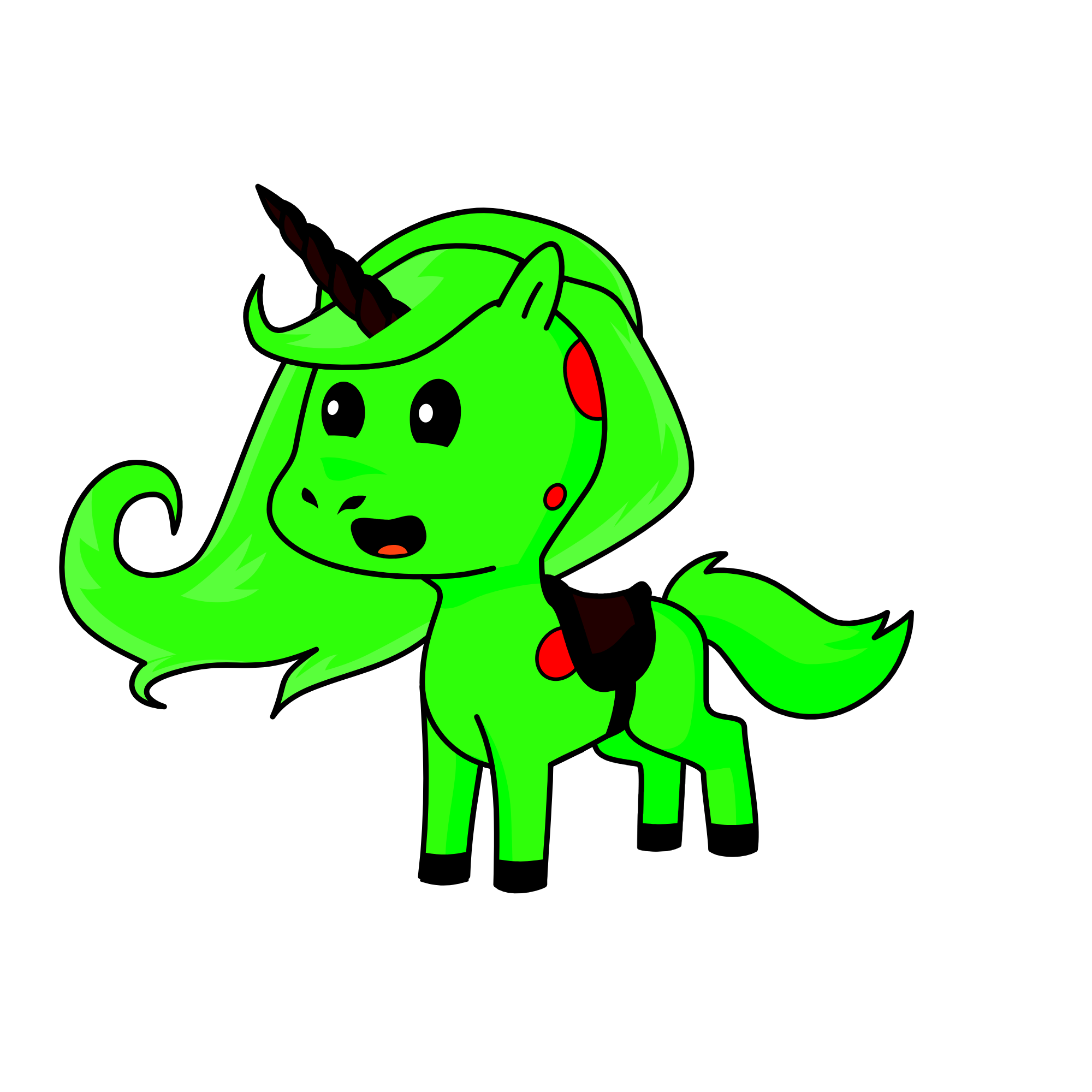 Barf Corn, the unicorn