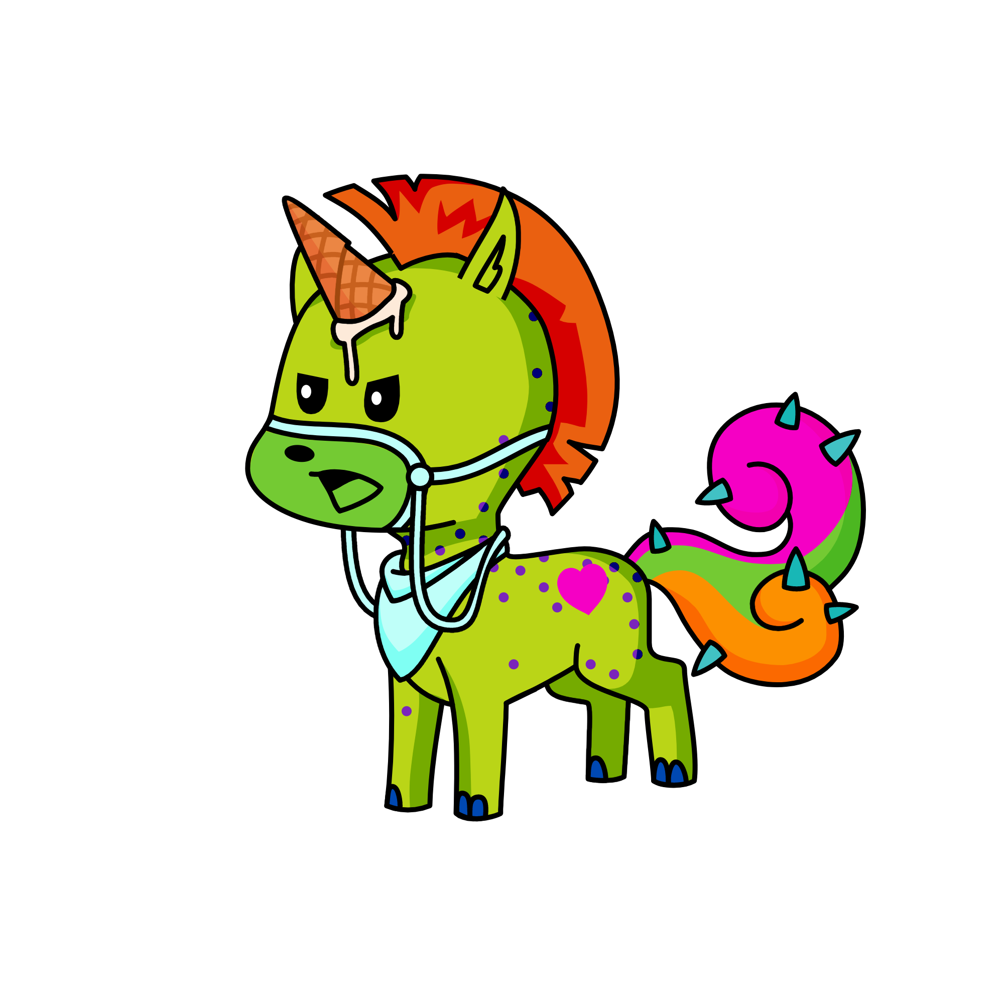 Spike, the unicorn