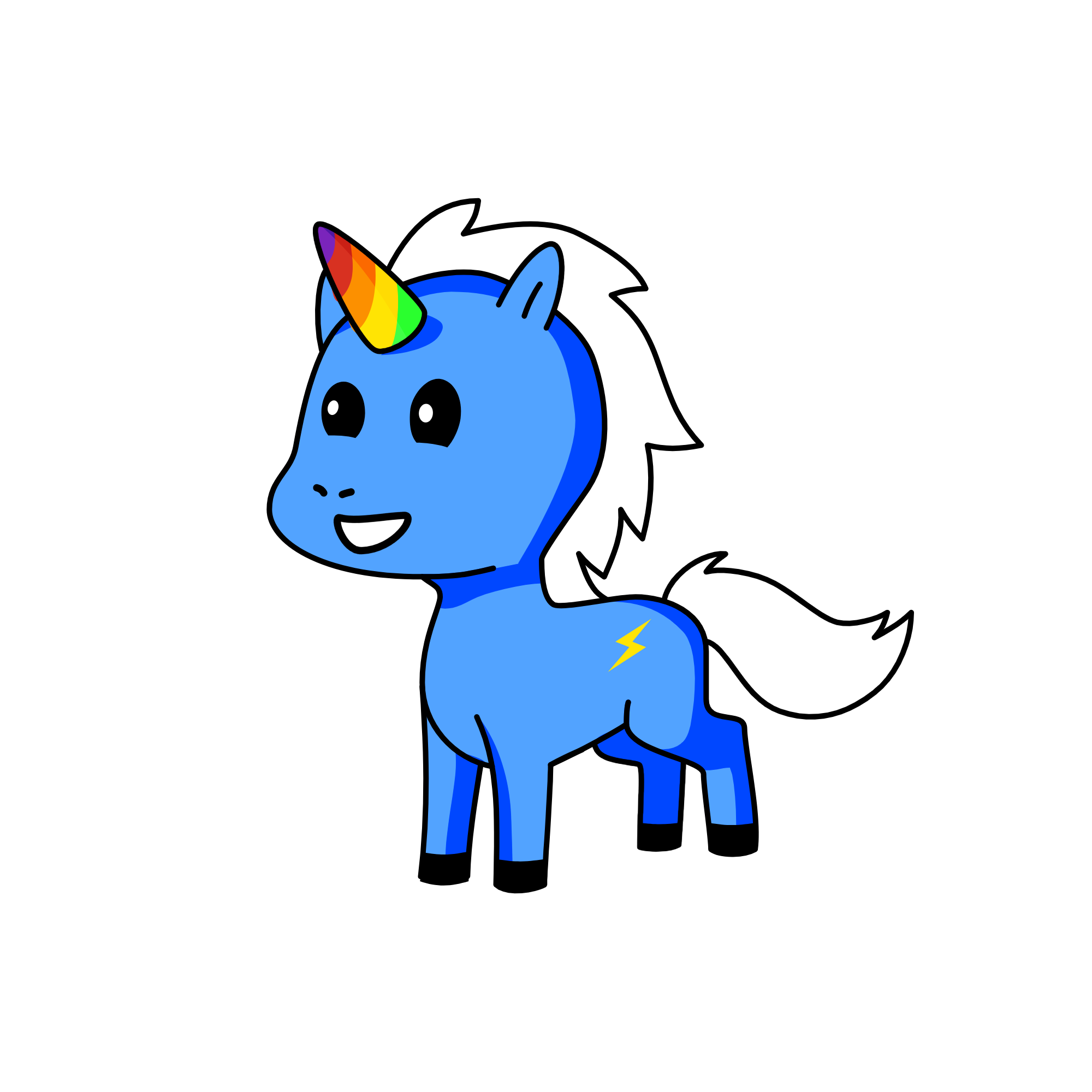 Rainbowdash, the unicorn