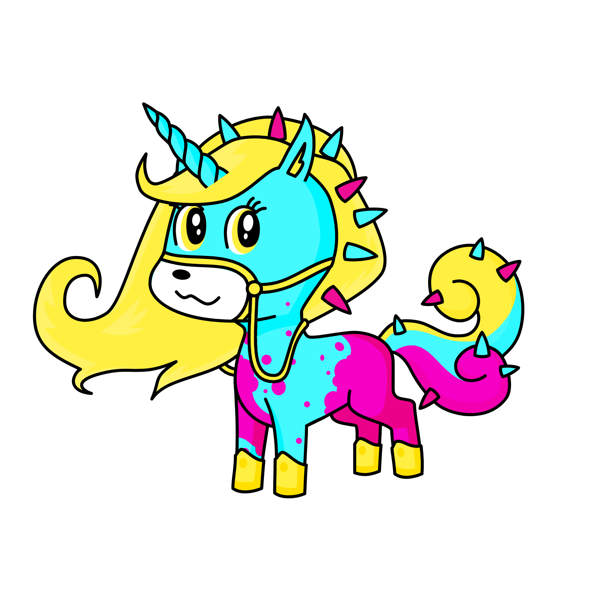 Glitter Butt, the unicorn