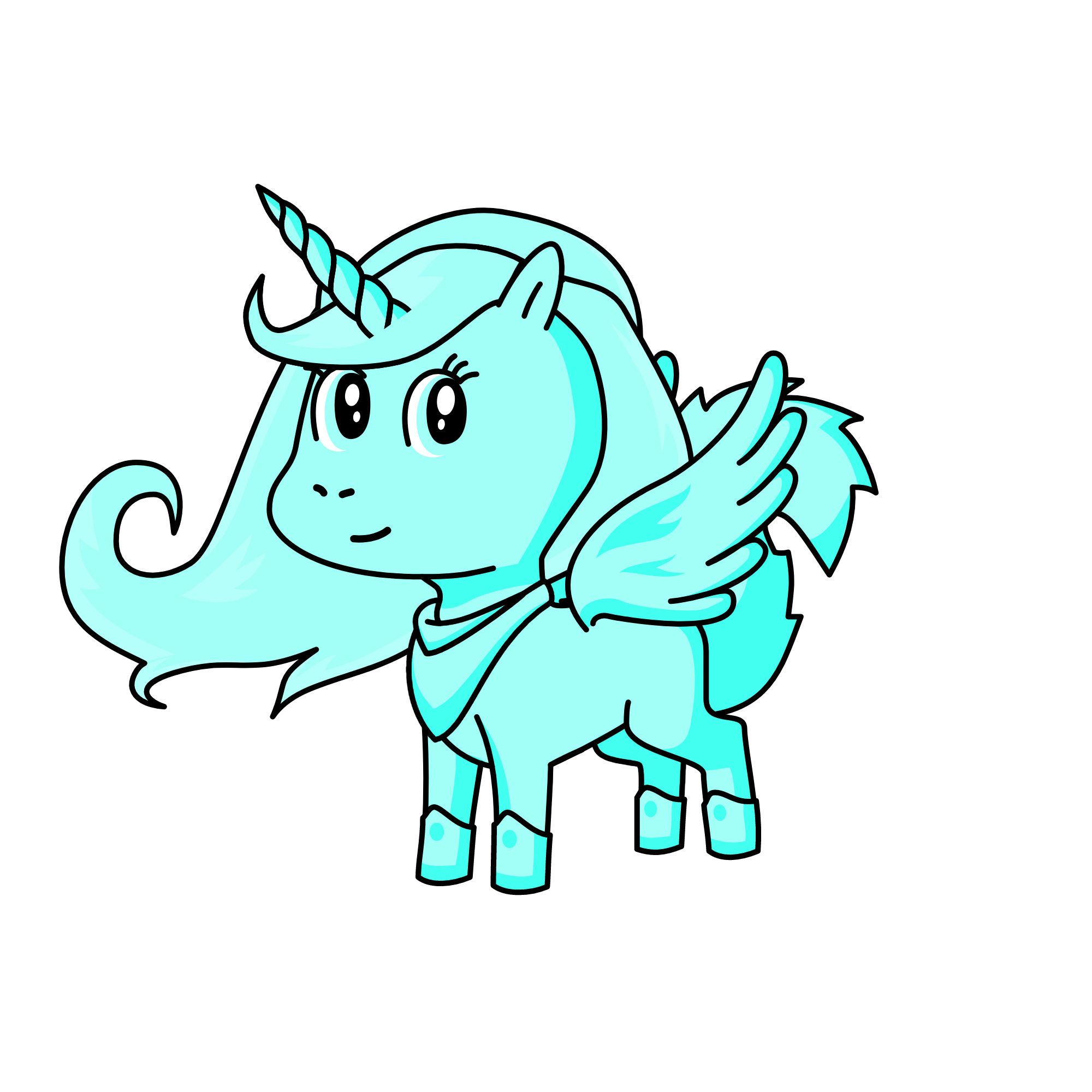 Blend in the ice(Ice), the unicorn