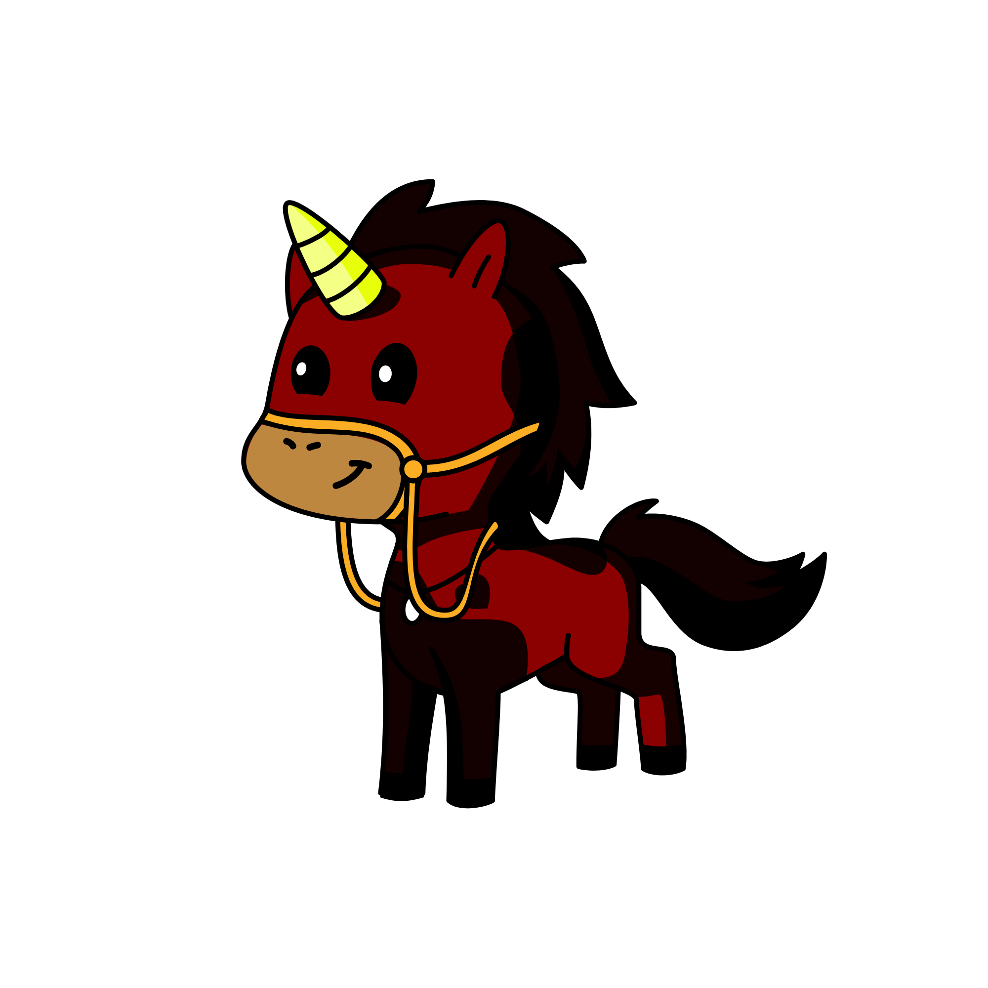 Corn cob, the unicorn