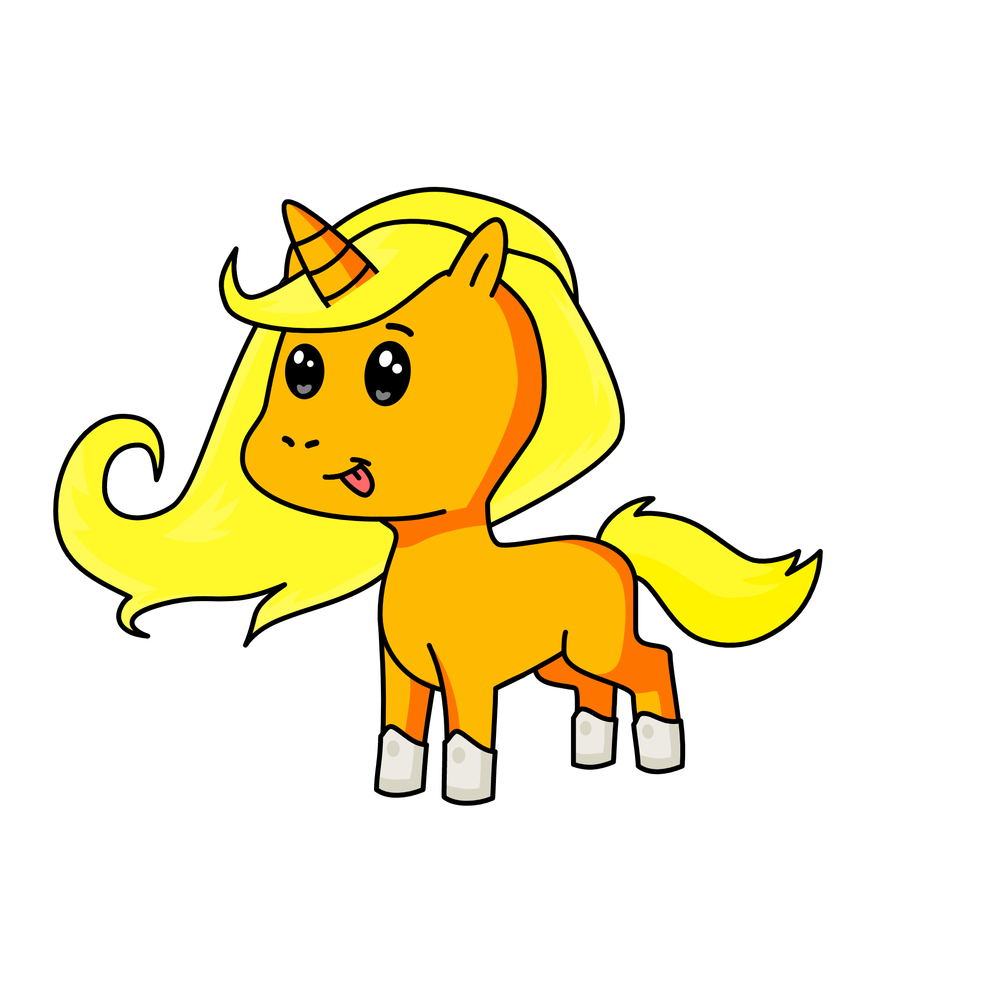 sunset, the unicorn