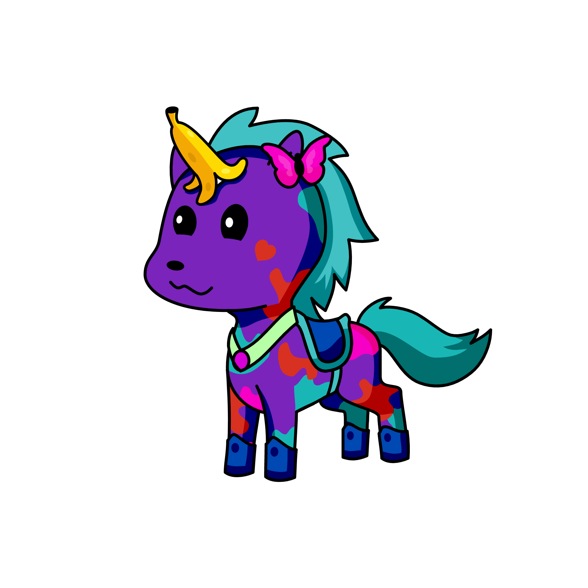Splotches, the unicorn