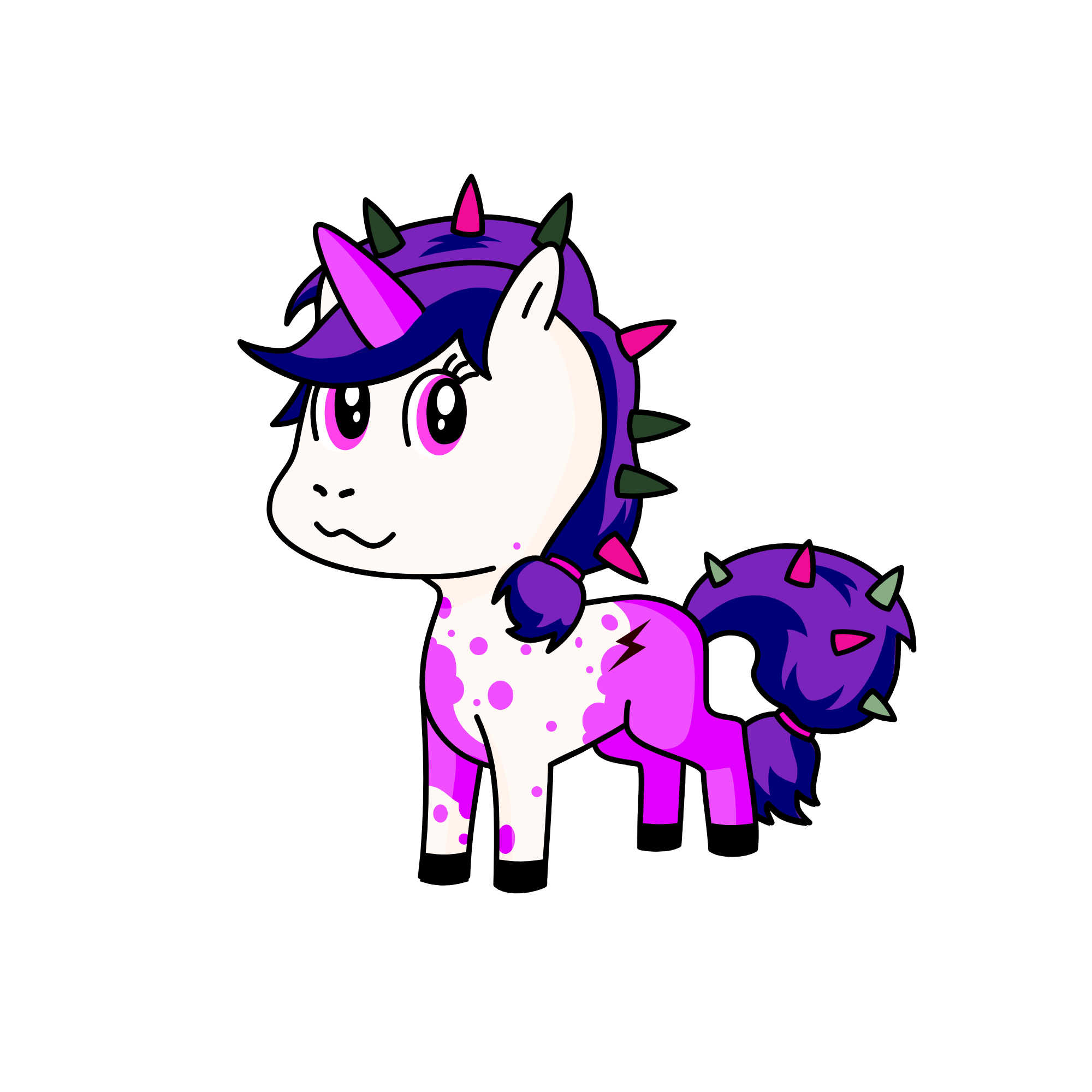 spikes, the unicorn