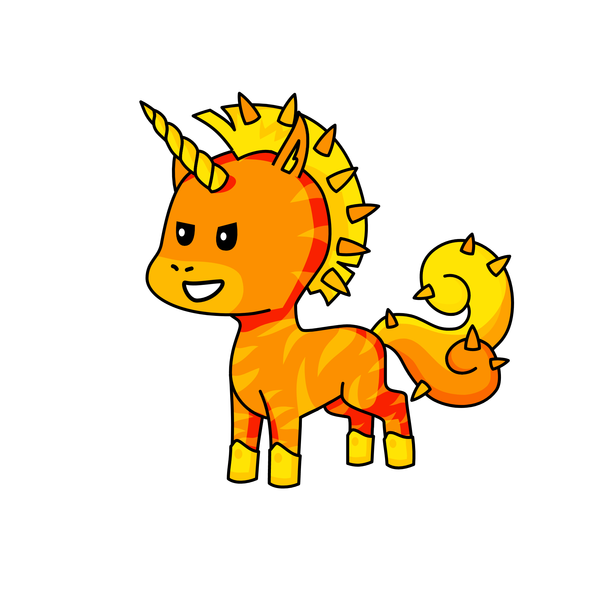 Fire element, the unicorn