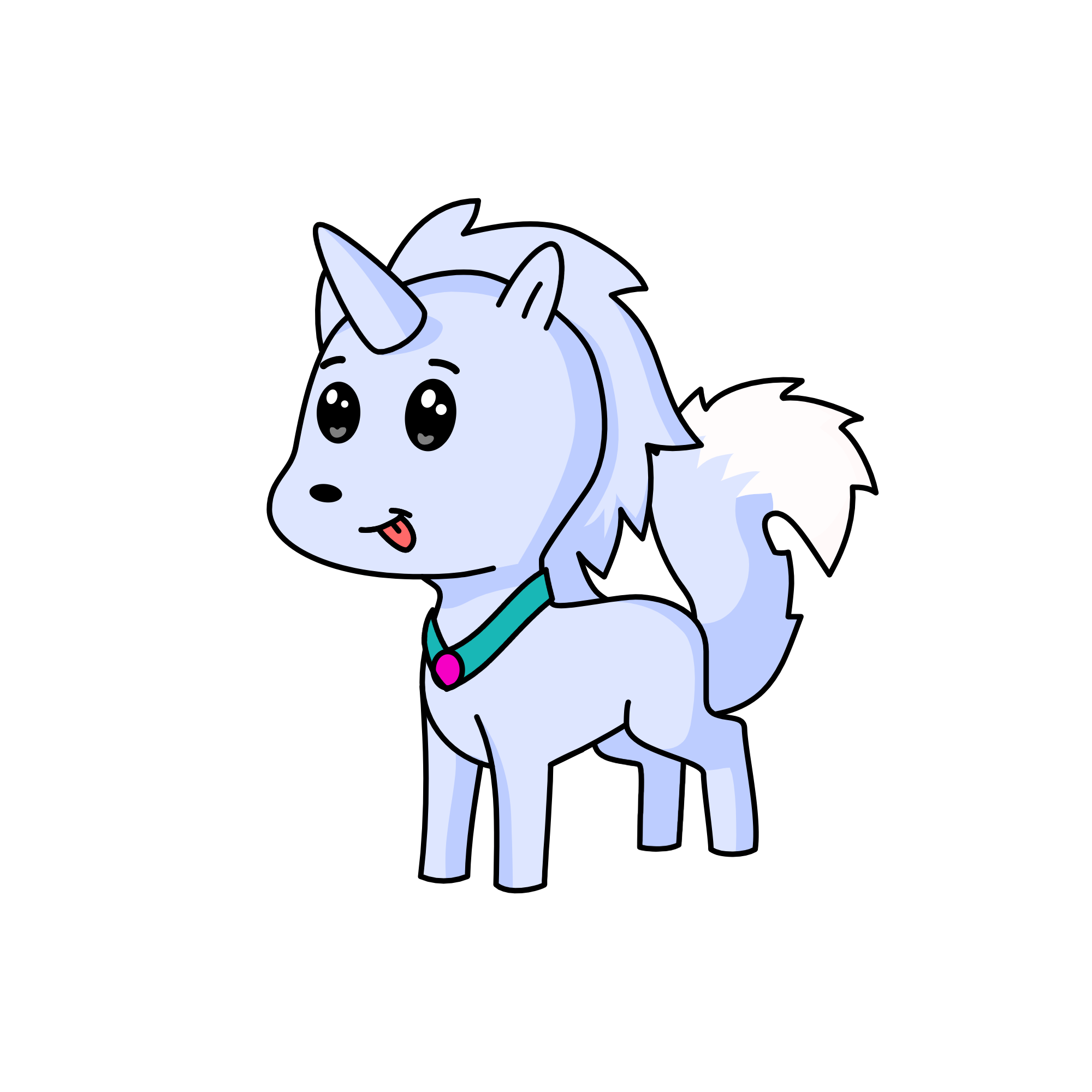 Lil pup, the unicorn