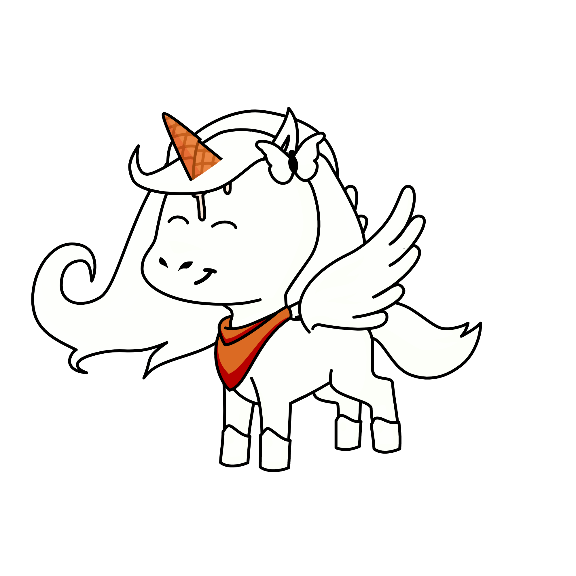 Vanilla ice cream, the unicorn