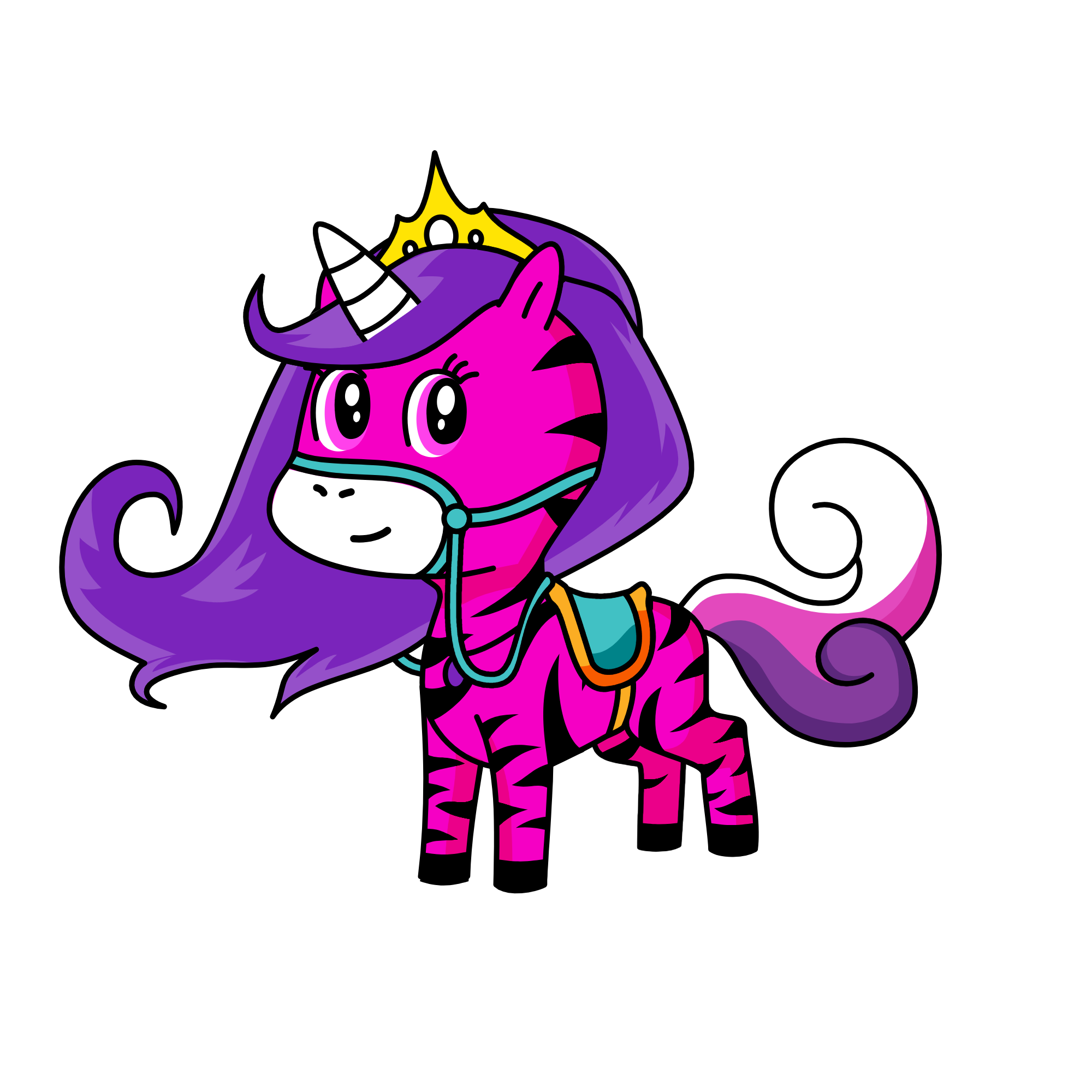 Princess Sparkle, the unicorn