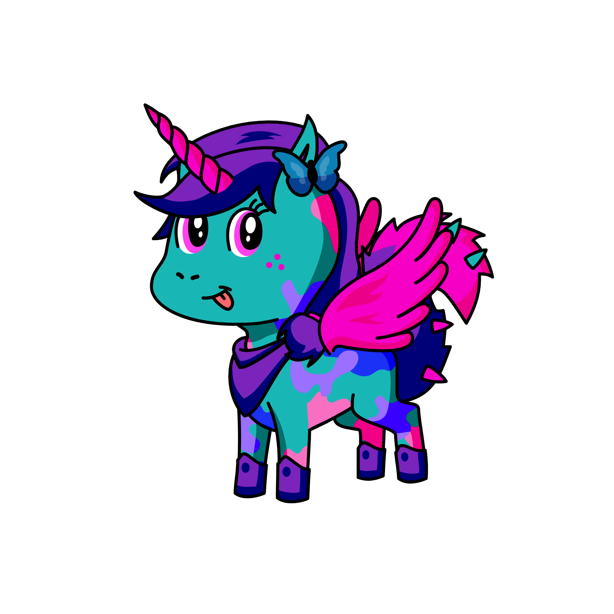 spike ball, the unicorn