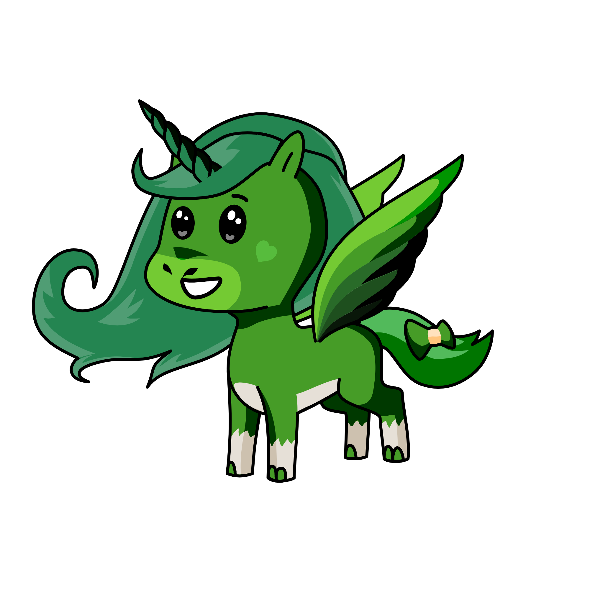 Emerald, the unicorn