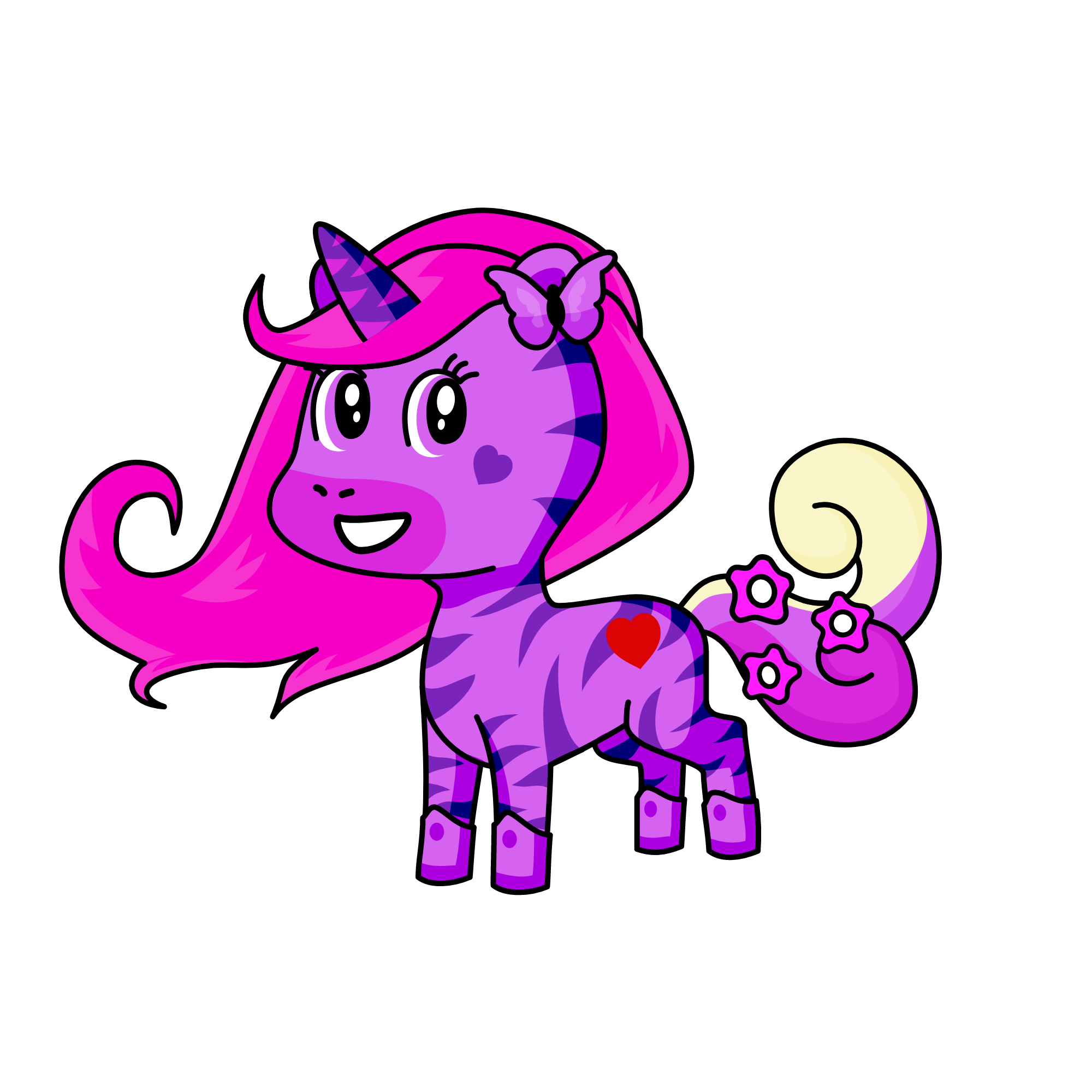 Cuddles, the unicorn