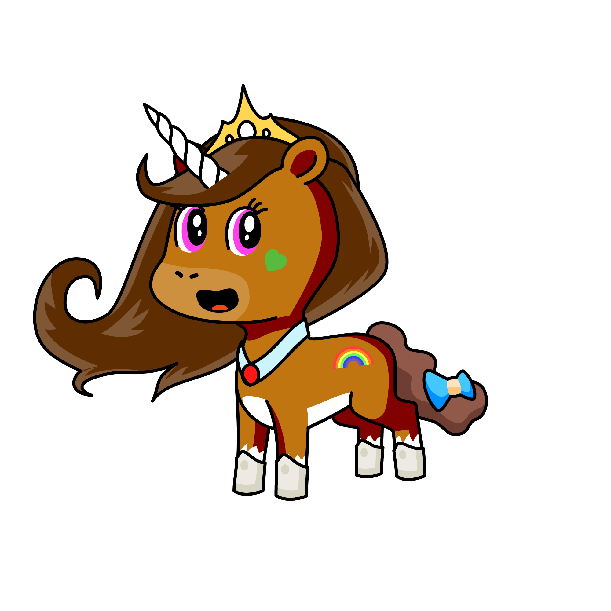 rose, the unicorn