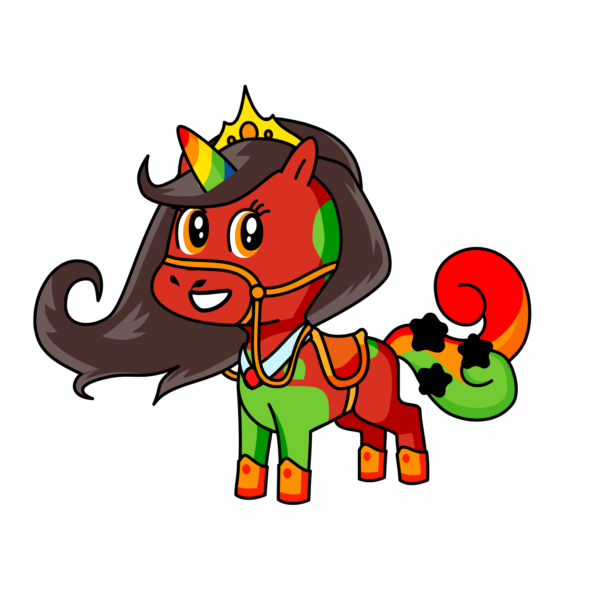 Queen of Sunrise, the unicorn
