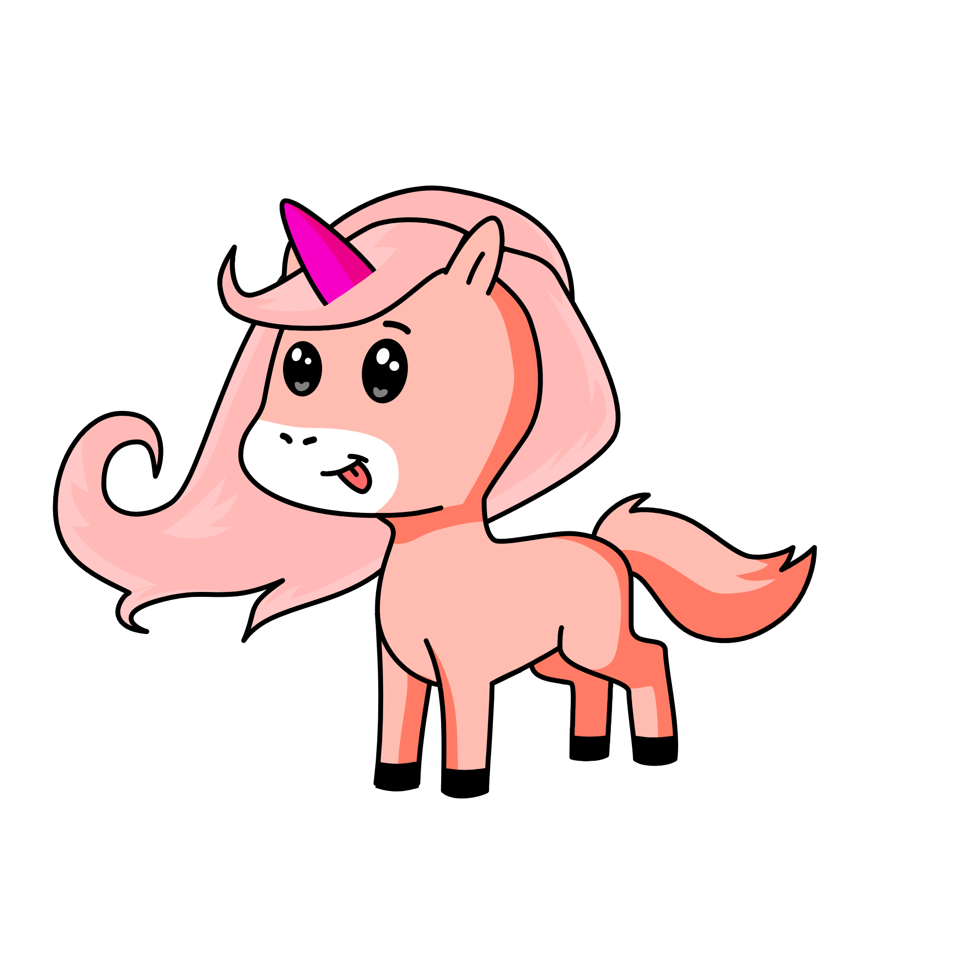 pinky sky, the unicorn