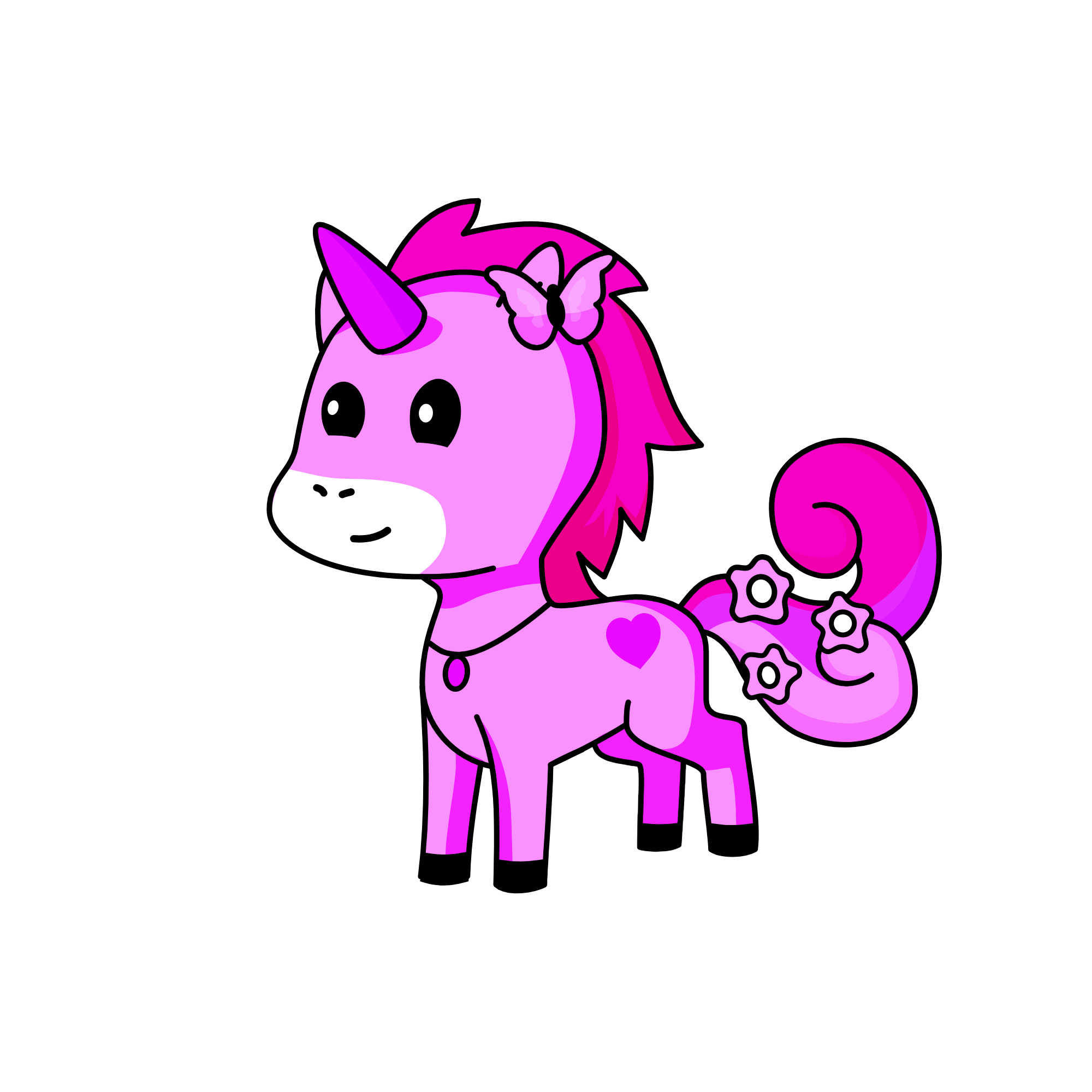 pink lilly, the unicorn