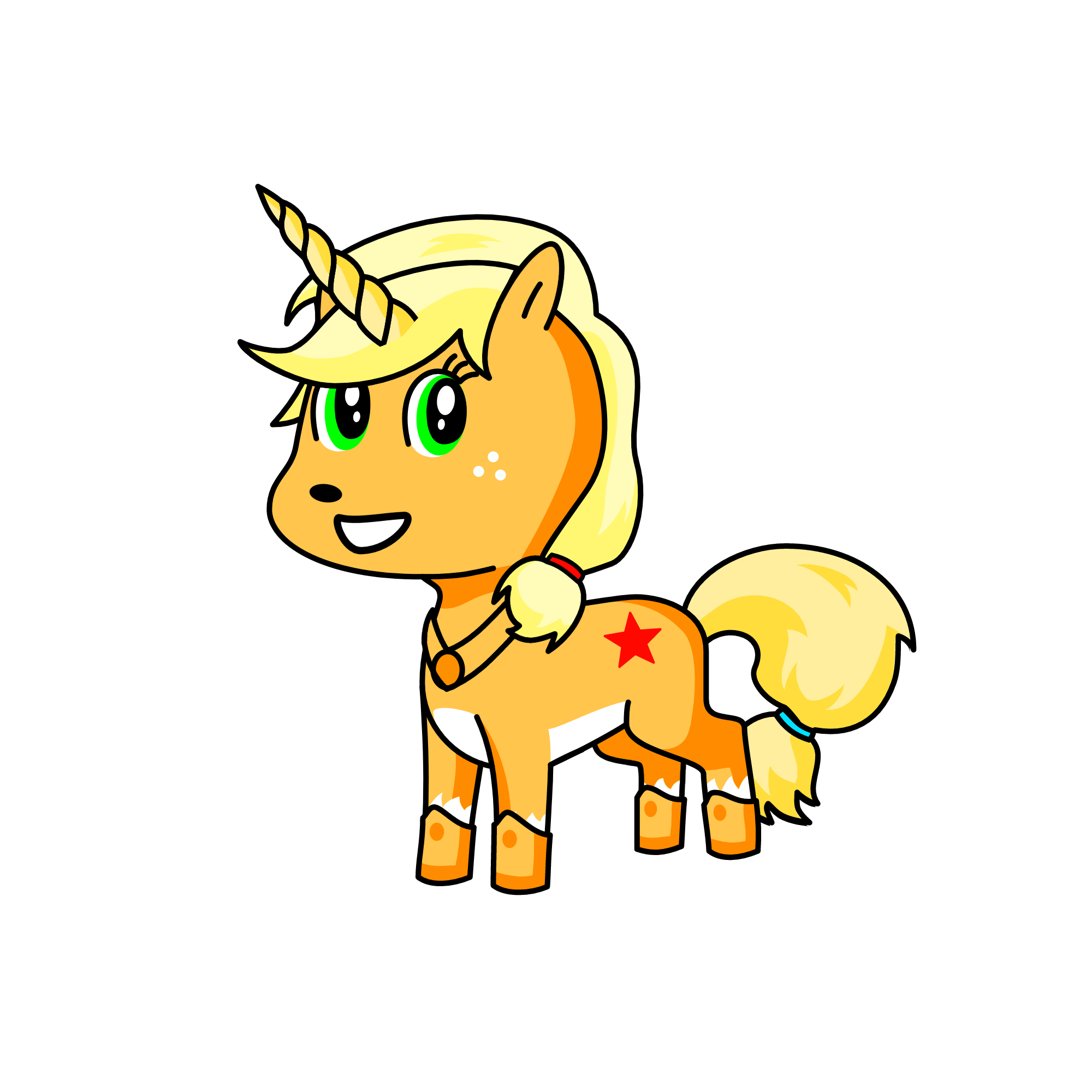 applejack, the unicorn
