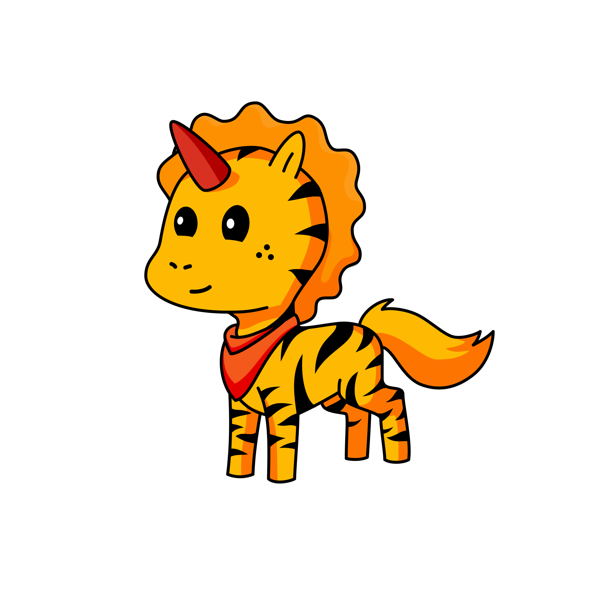 Tiger, the unicorn