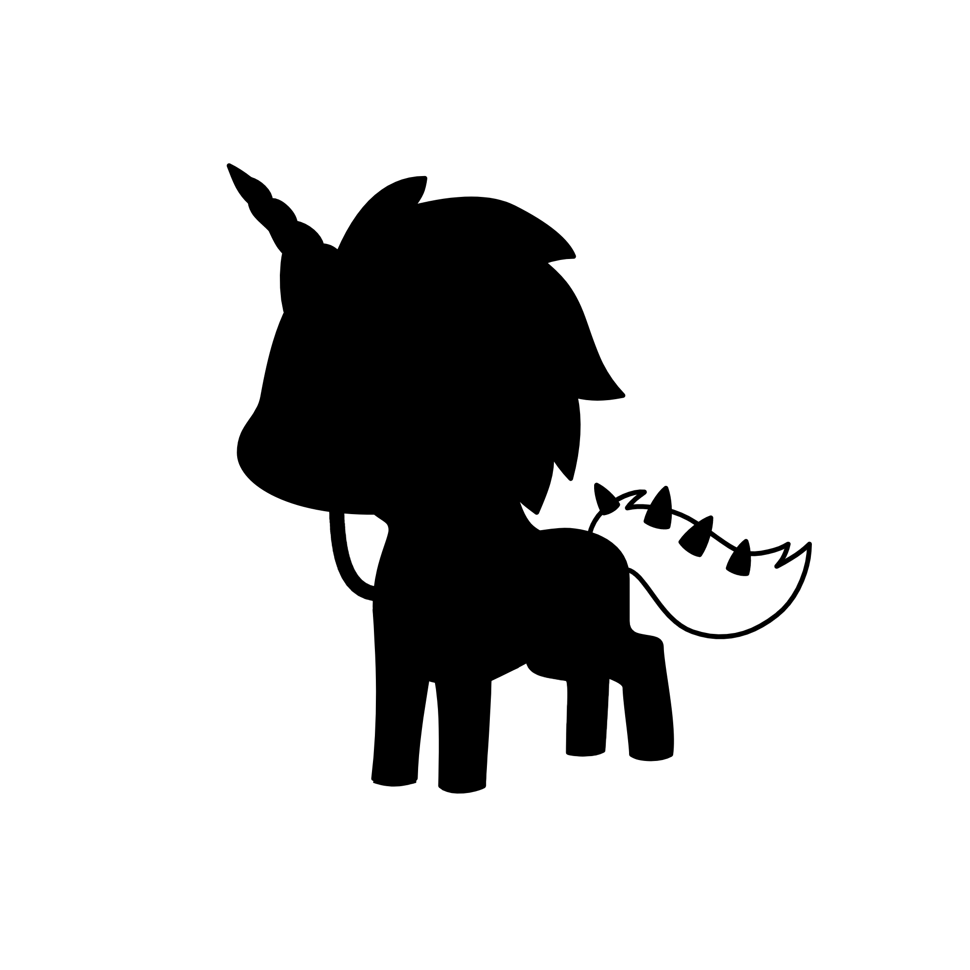 SIYAH AT, the unicorn