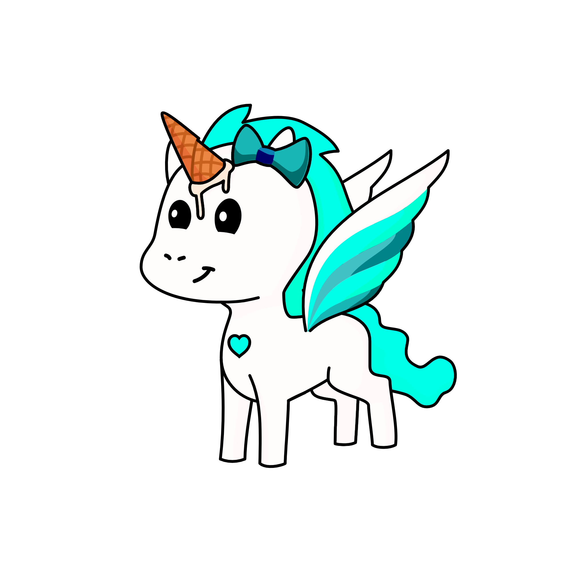 Creamcorn Snowcone, the unicorn