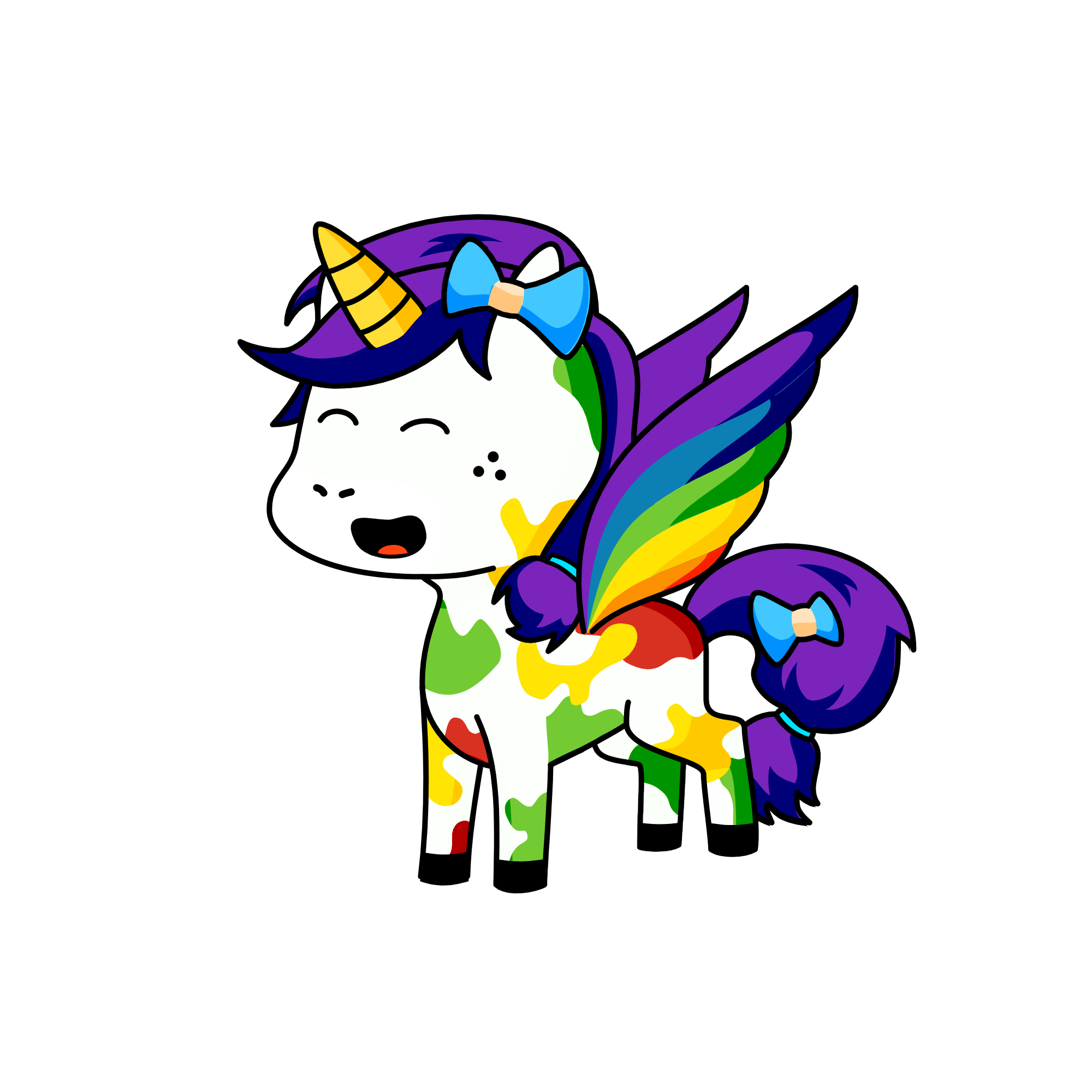 Rainbow, the unicorn