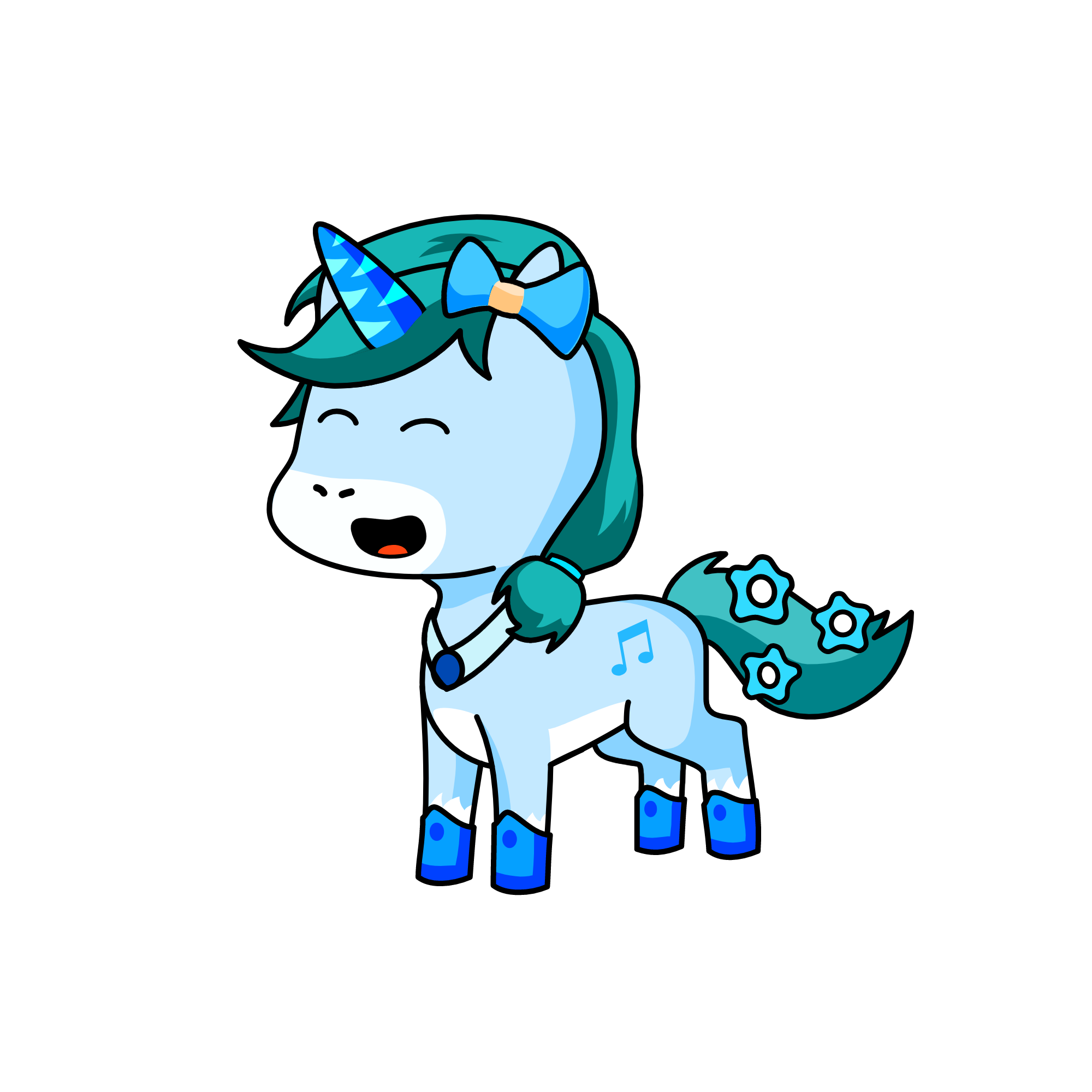 Winter, the unicorn