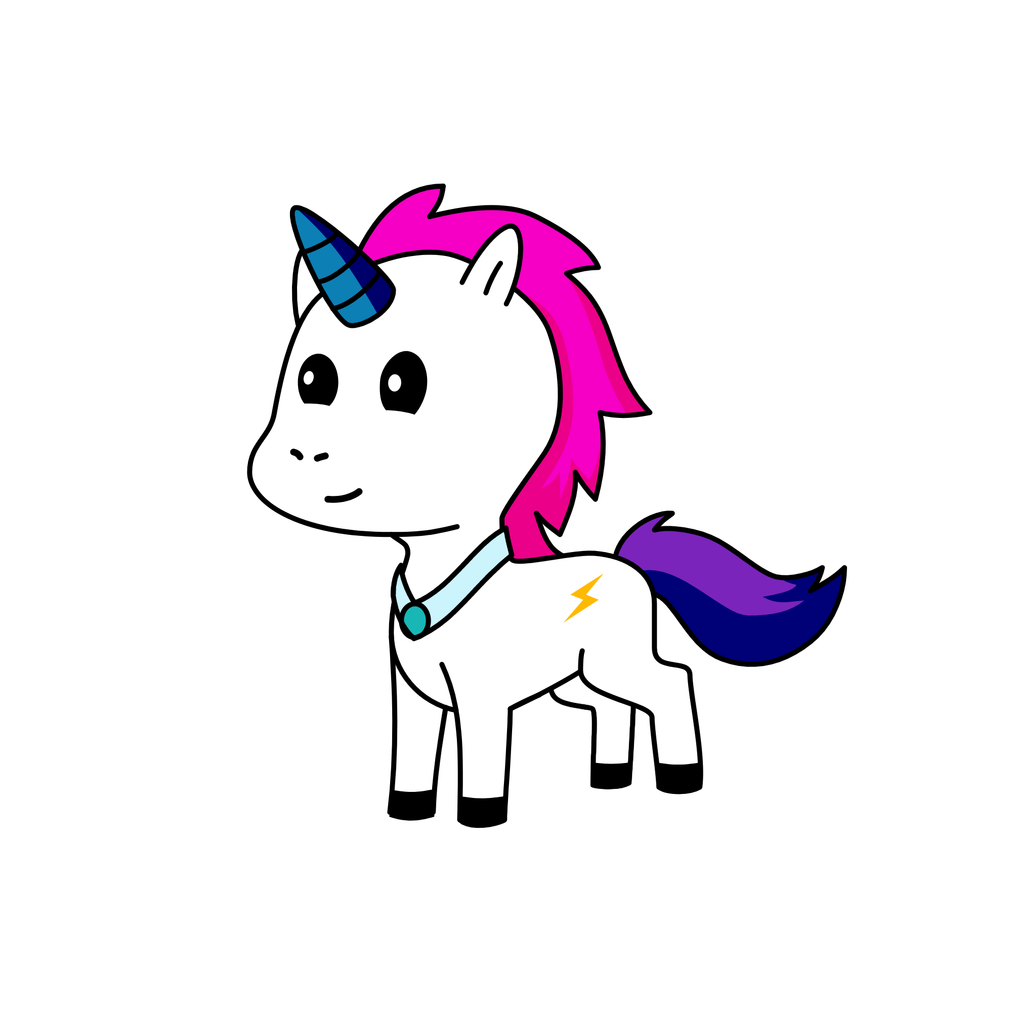 Glitter, the unicorn
