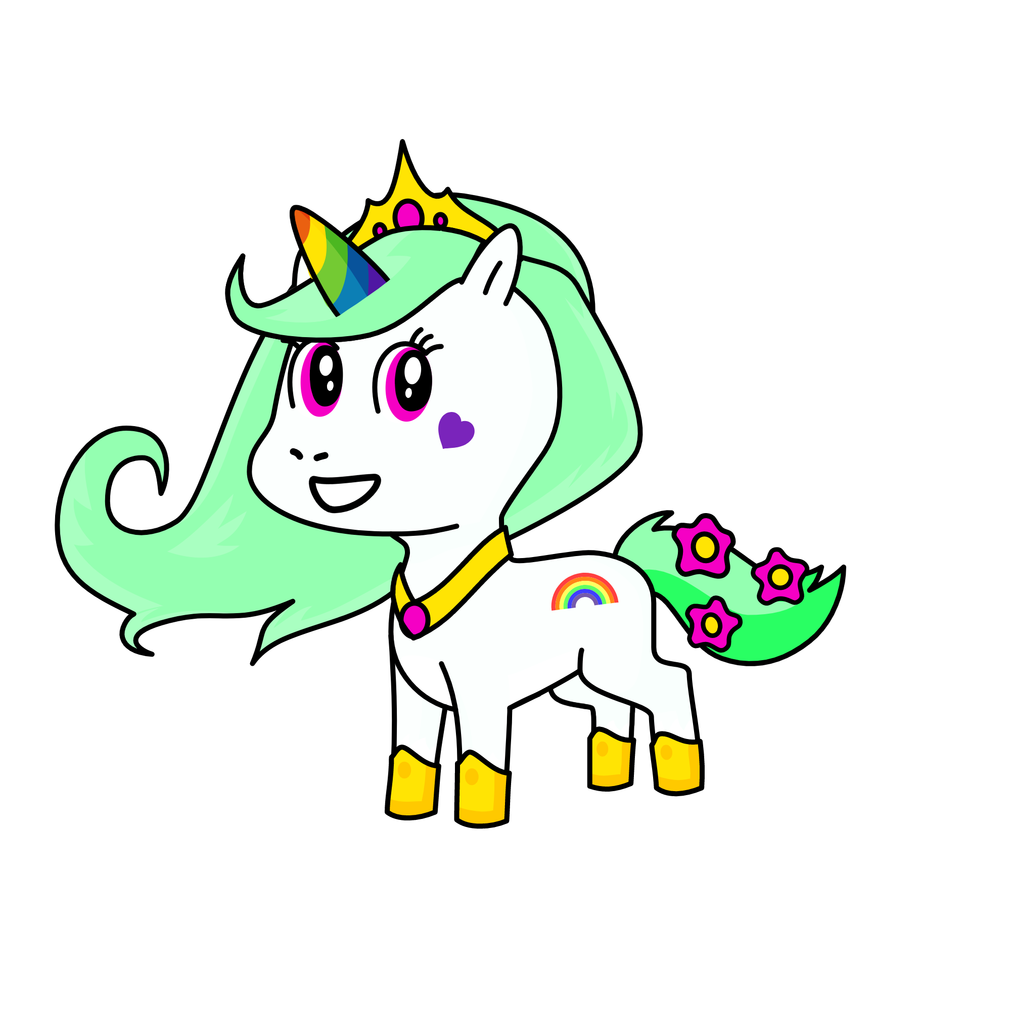 Queen of unicorns, the unicorn