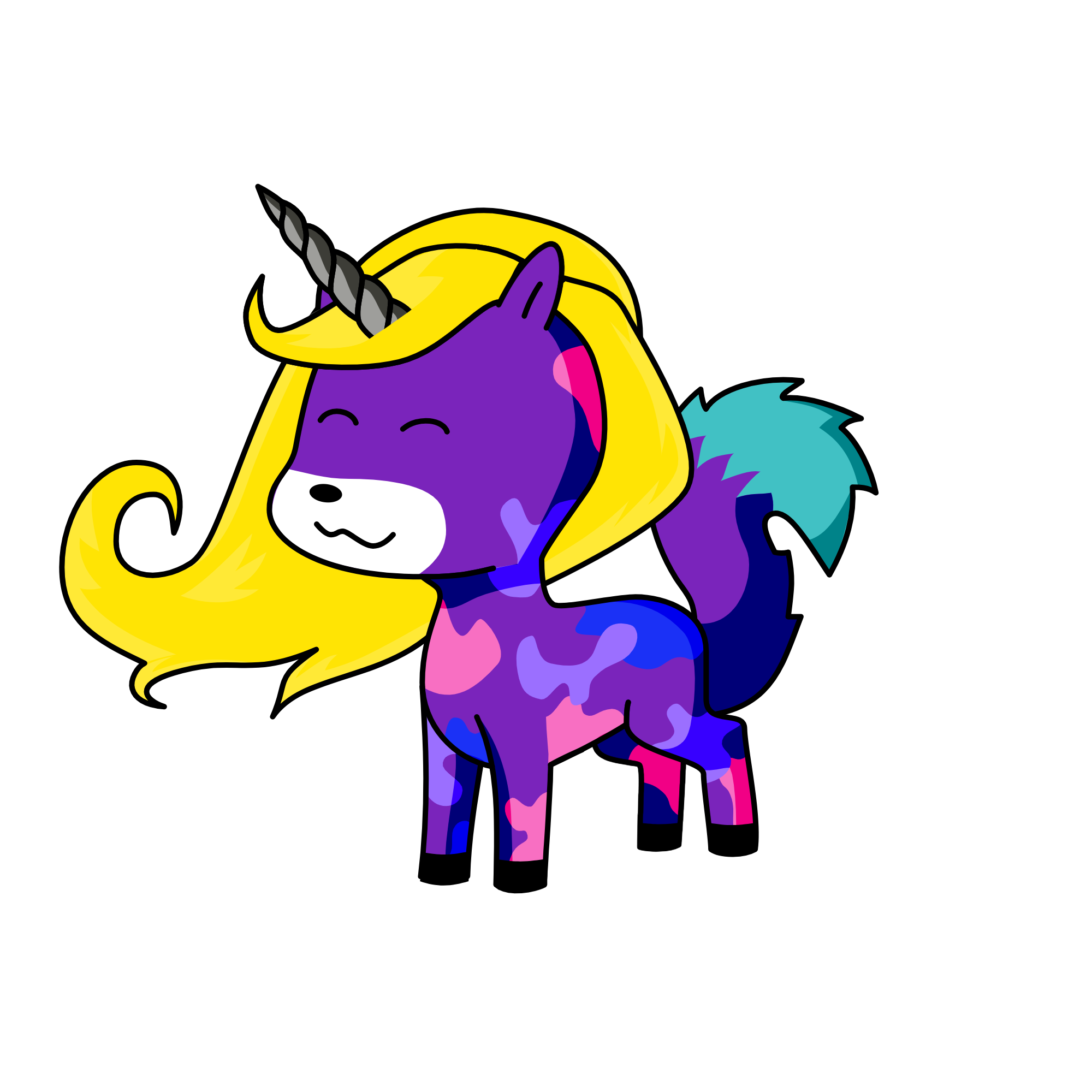 Beanie Boo unicat/well I tried to make her but I did really good, the unicorn