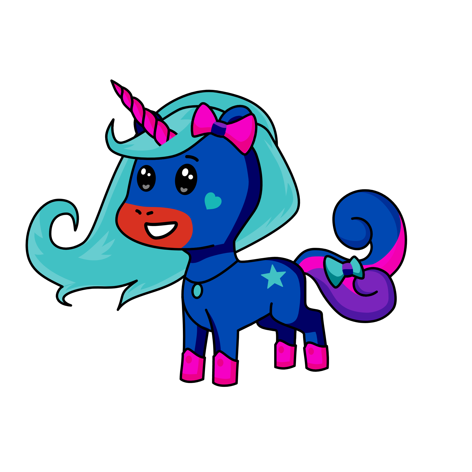Blue Ice, the unicorn