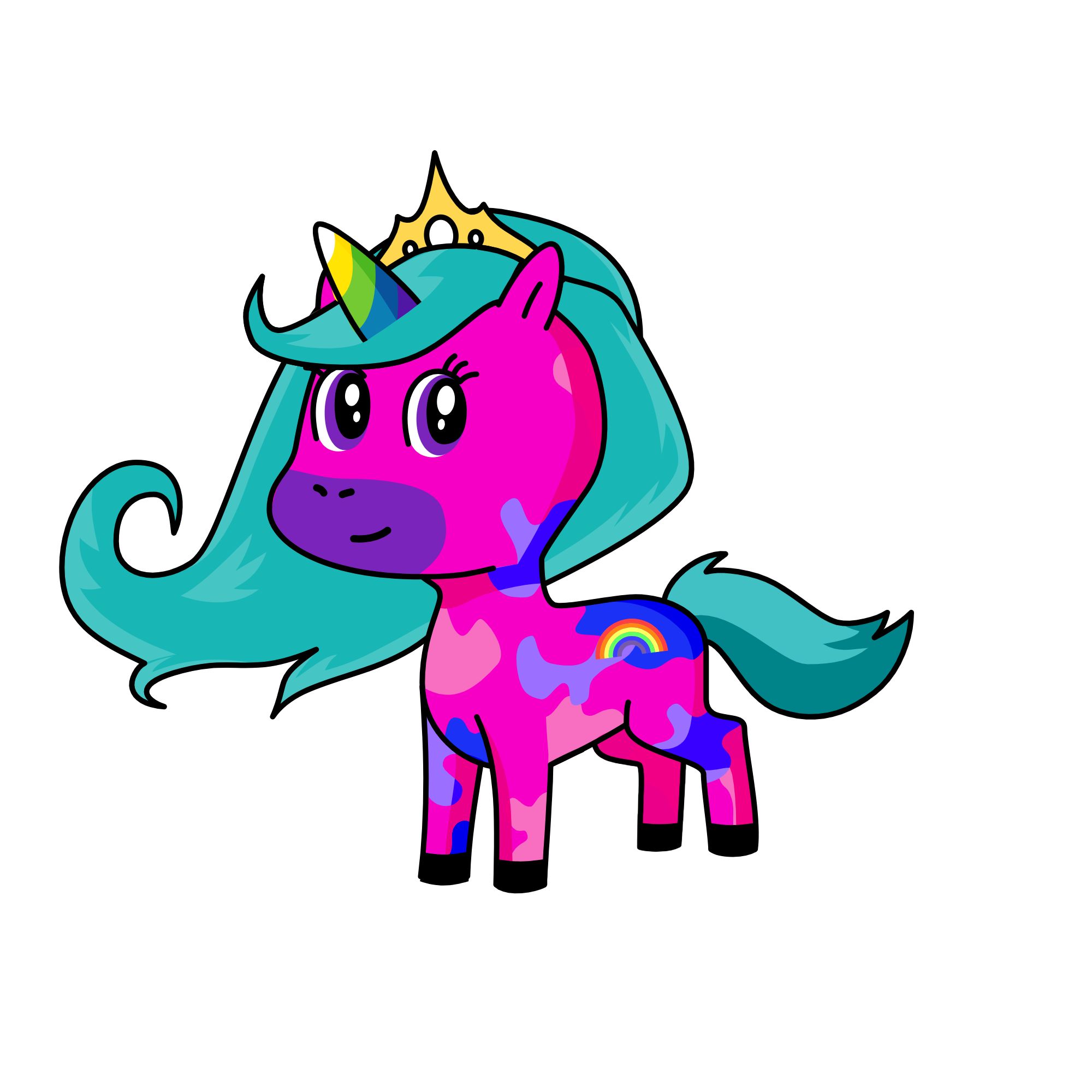 Pink Thunder, the unicorn
