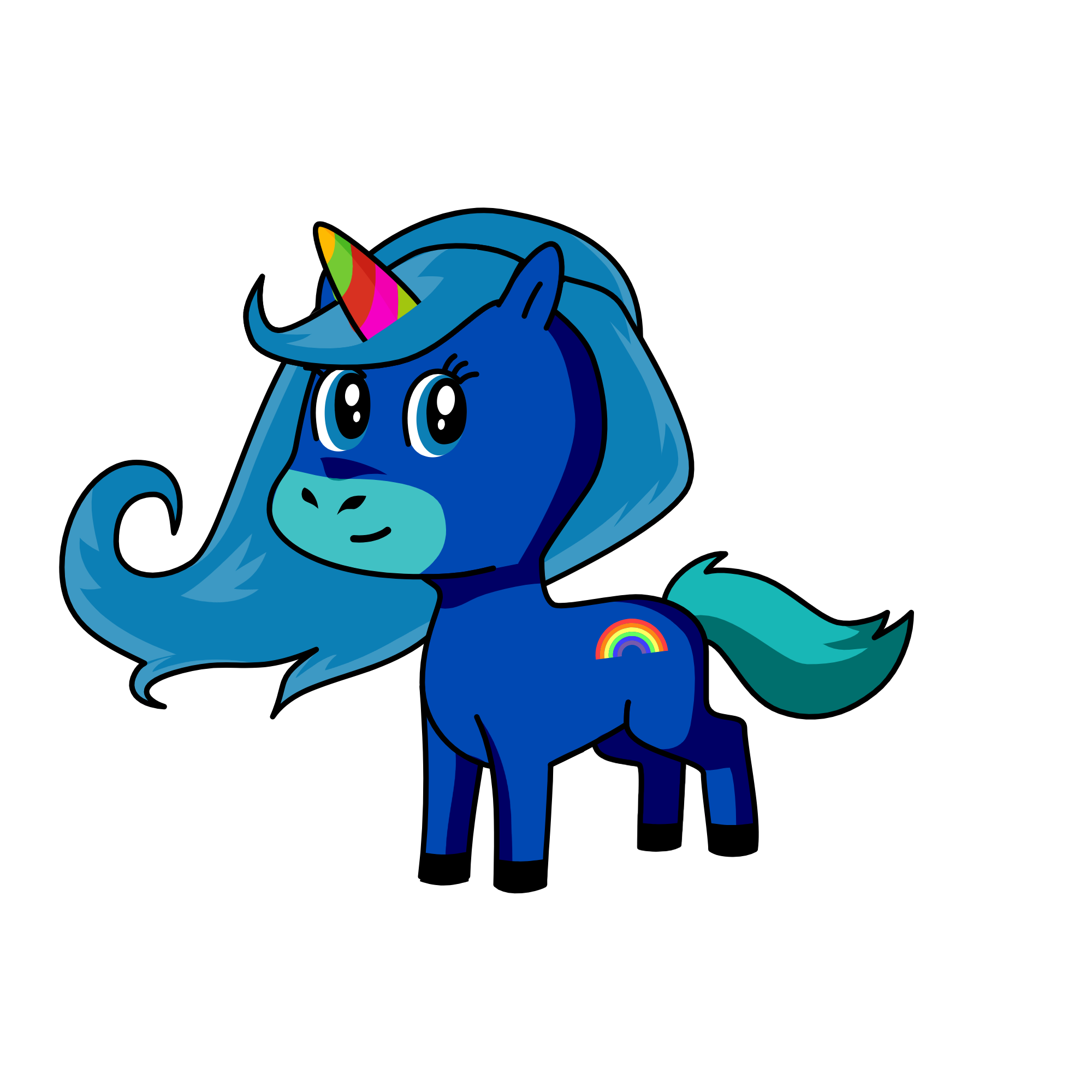 rainbow night, the unicorn