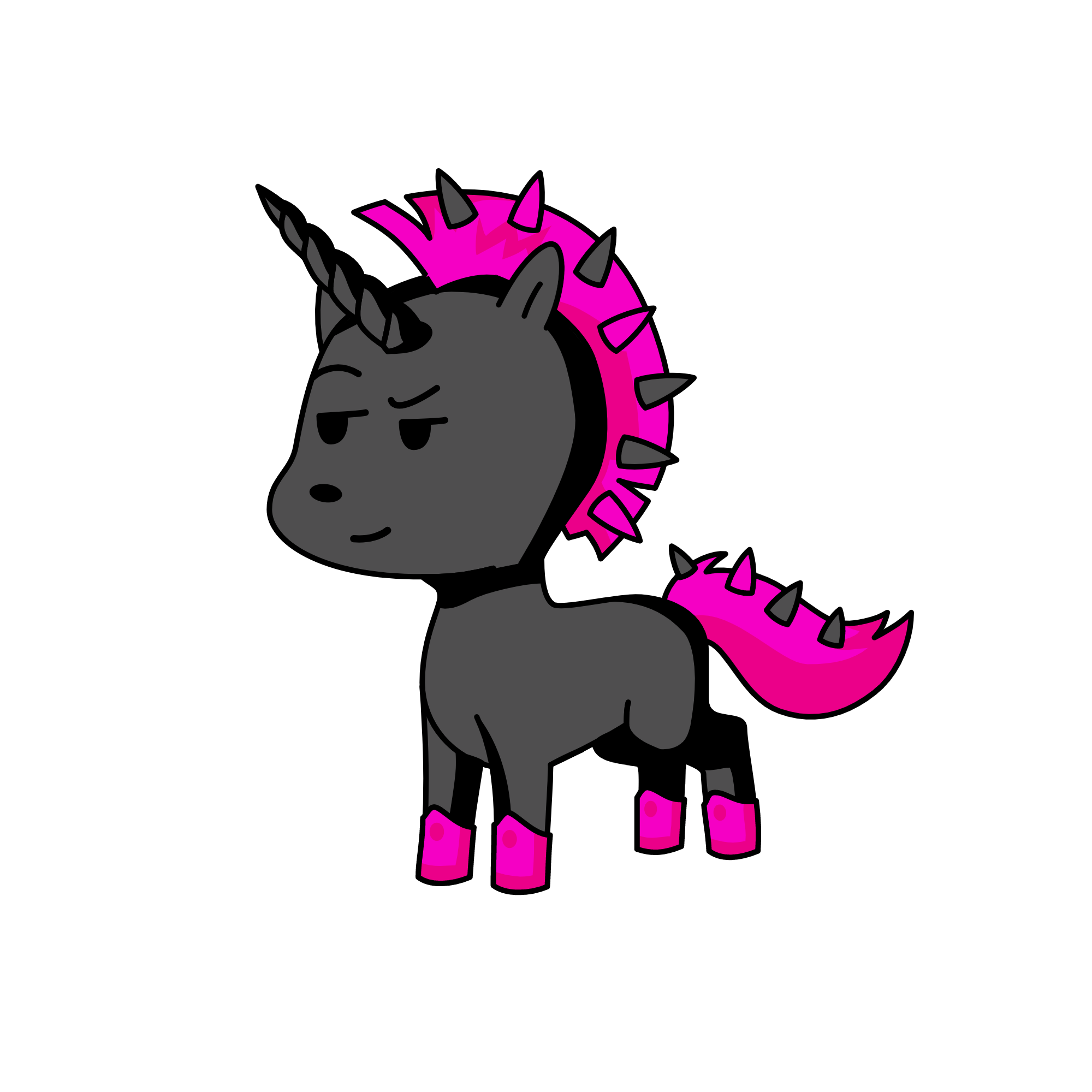 GRUNGE GURL, the unicorn