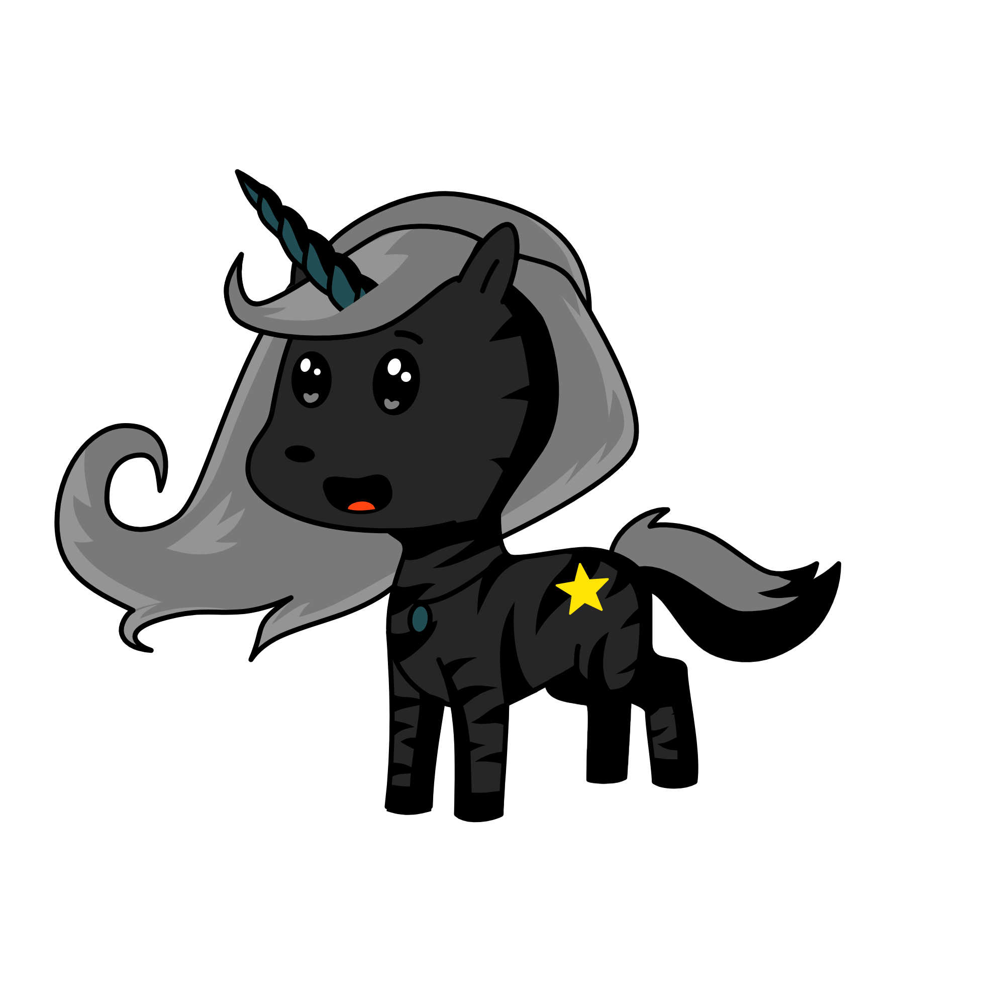 moonlight, the unicorn