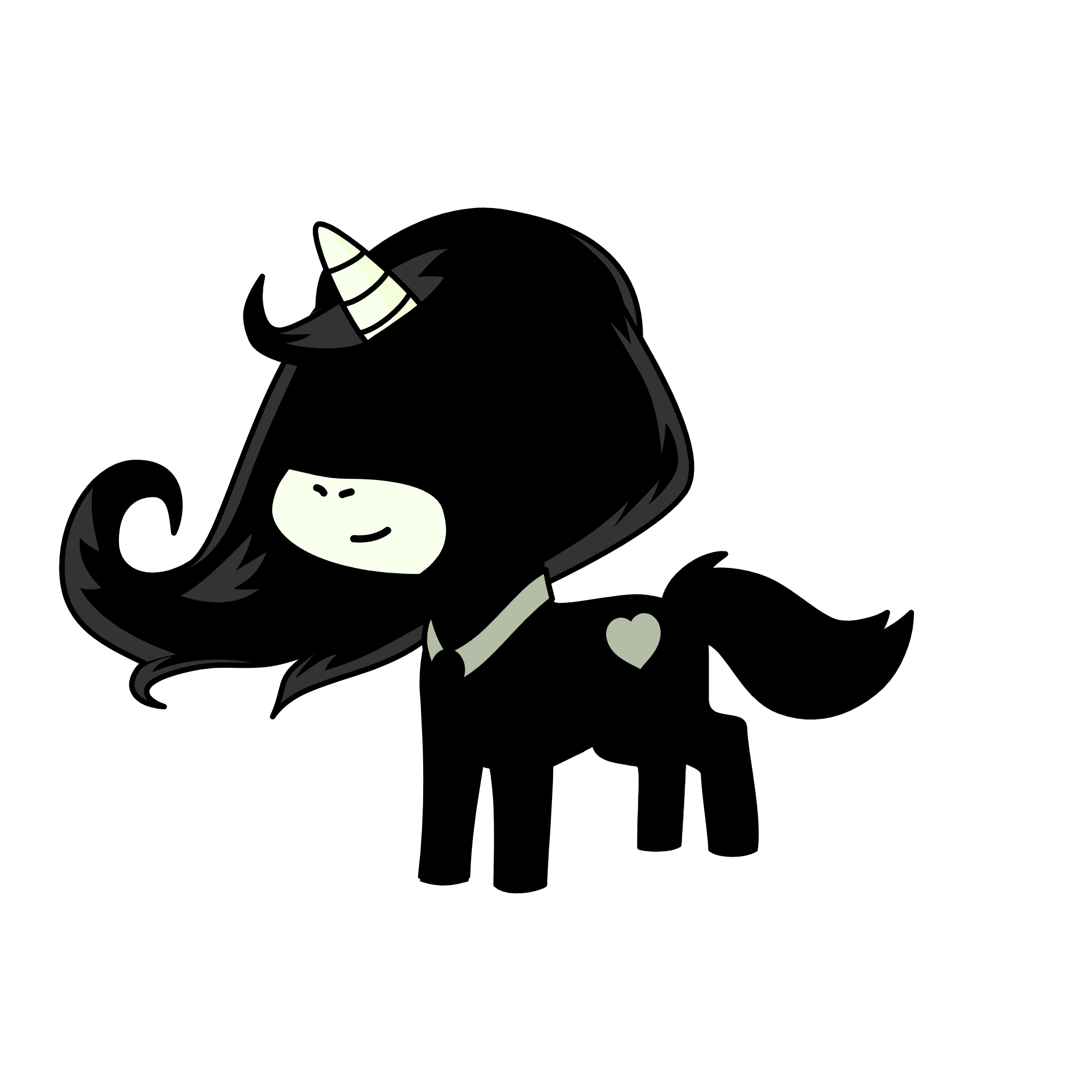 Death (opposite of uni horse), the unicorn