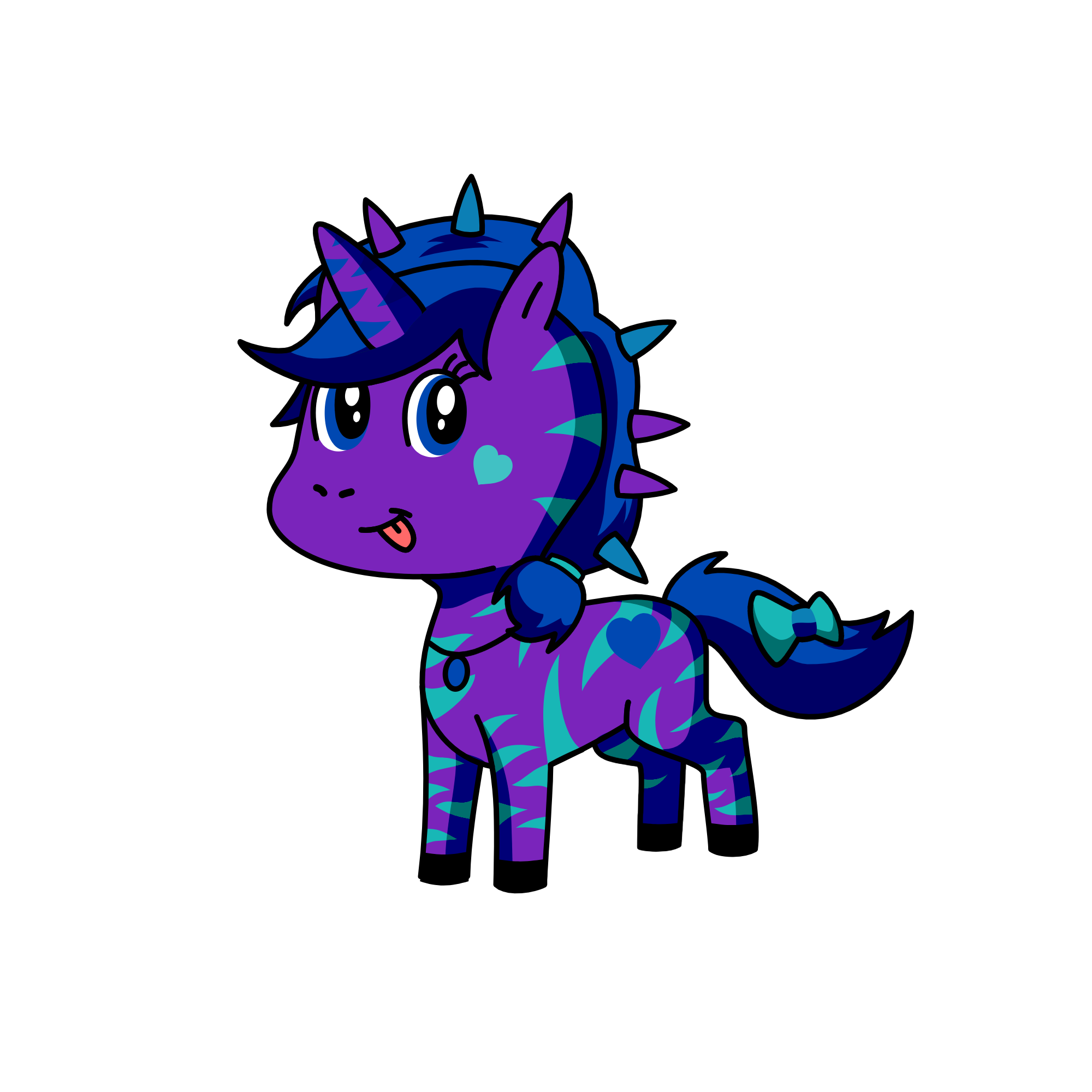 ❤🧡💛💚💙💜, the unicorn