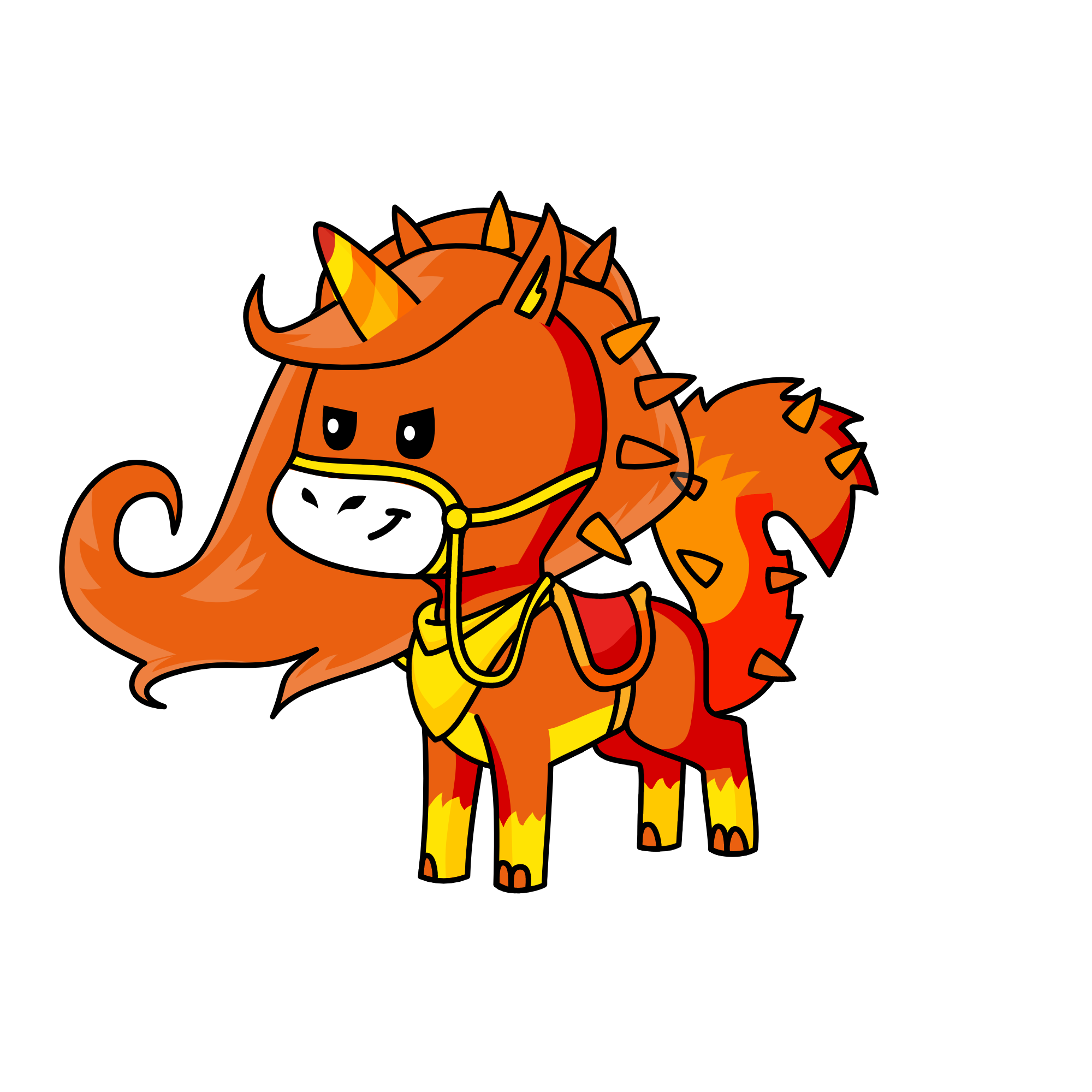 red runer, the unicorn