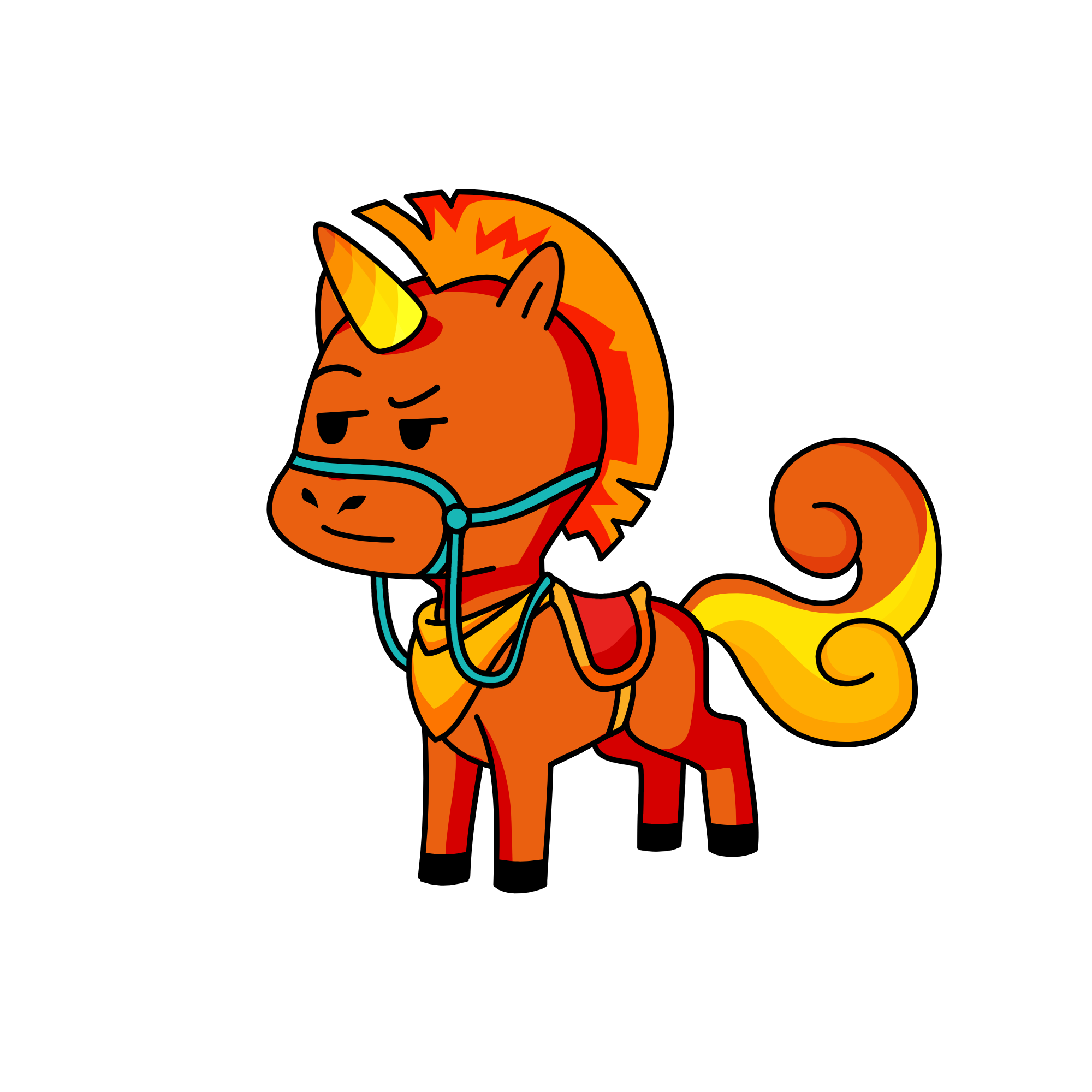 flame, the unicorn