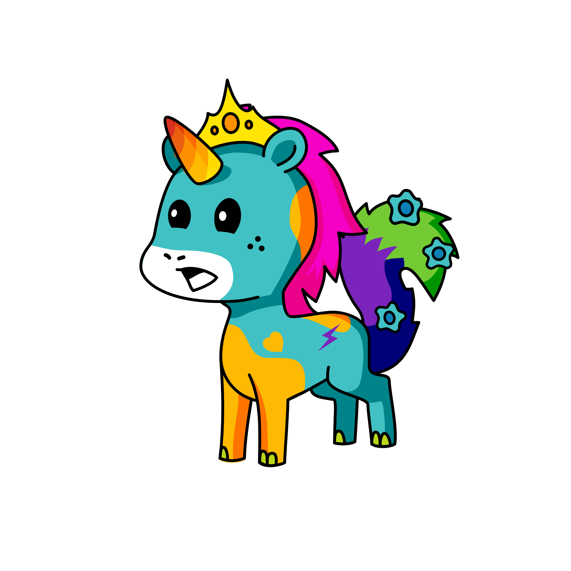 flame, the unicorn