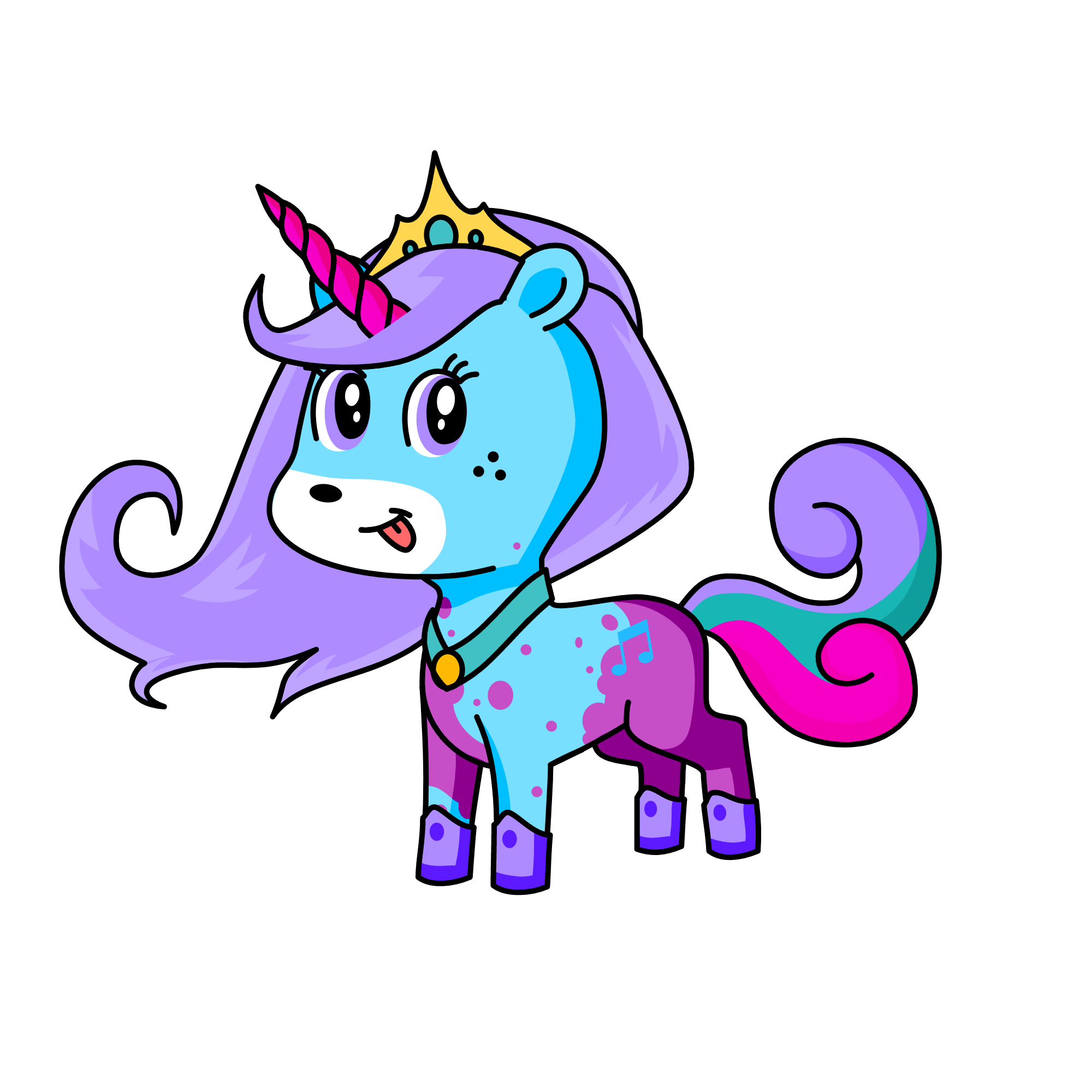 AND I OOP AND I OOP SKSKSKSK, the unicorn