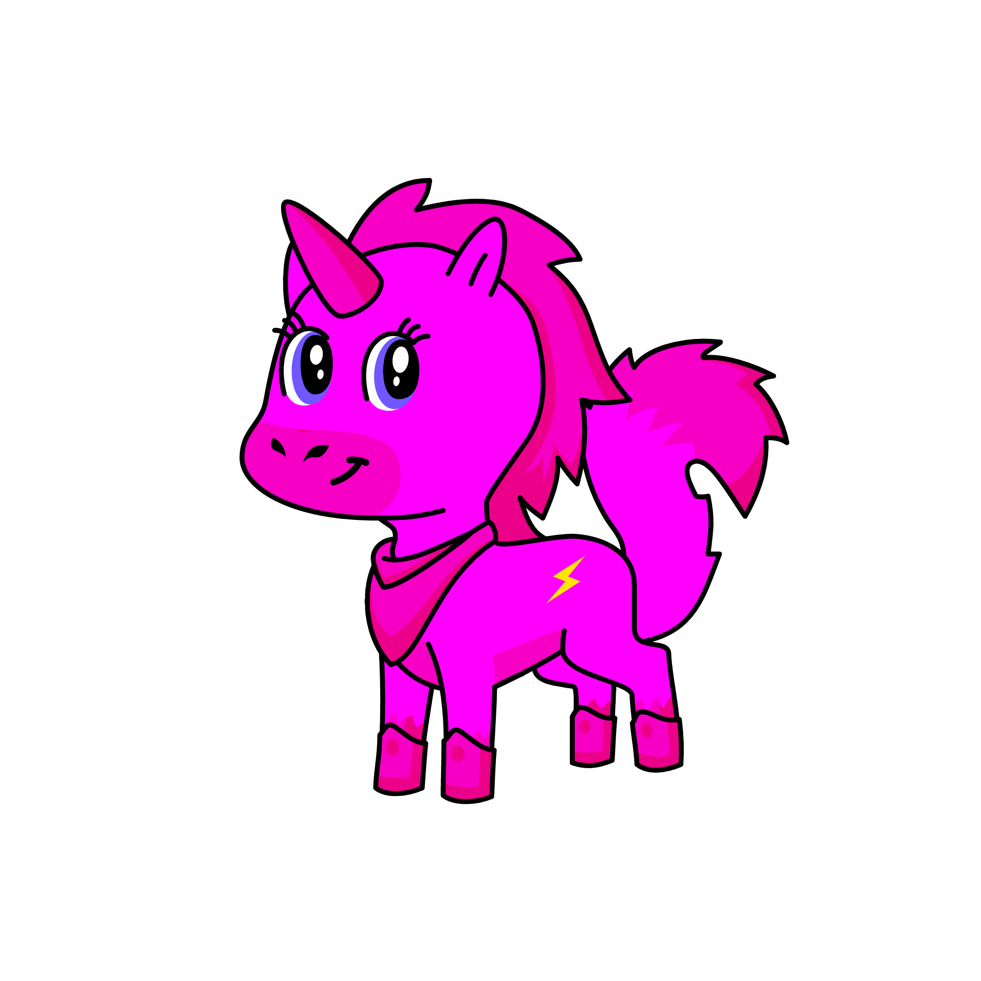 bubbley gum, the unicorn