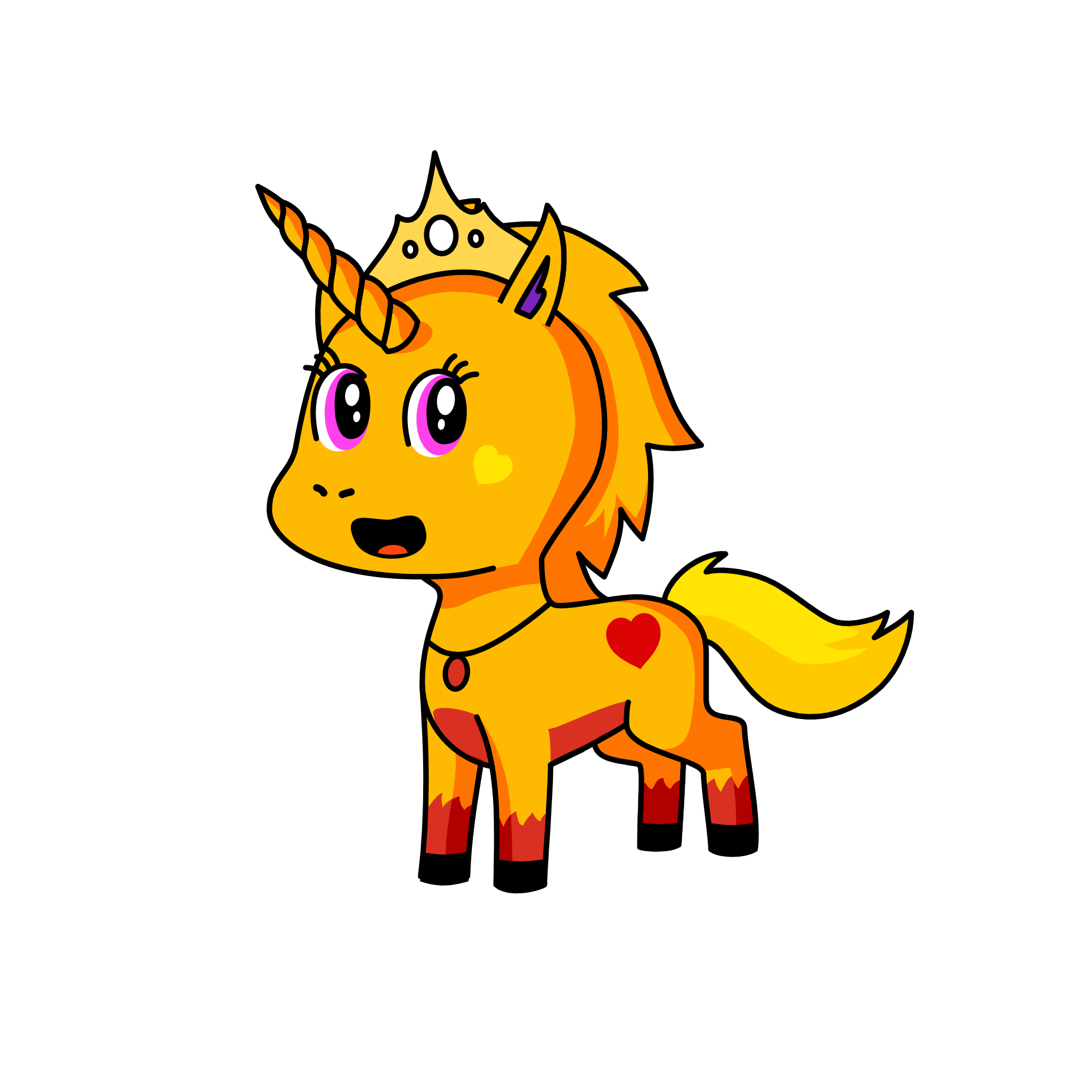 Rainbow sweety, the unicorn