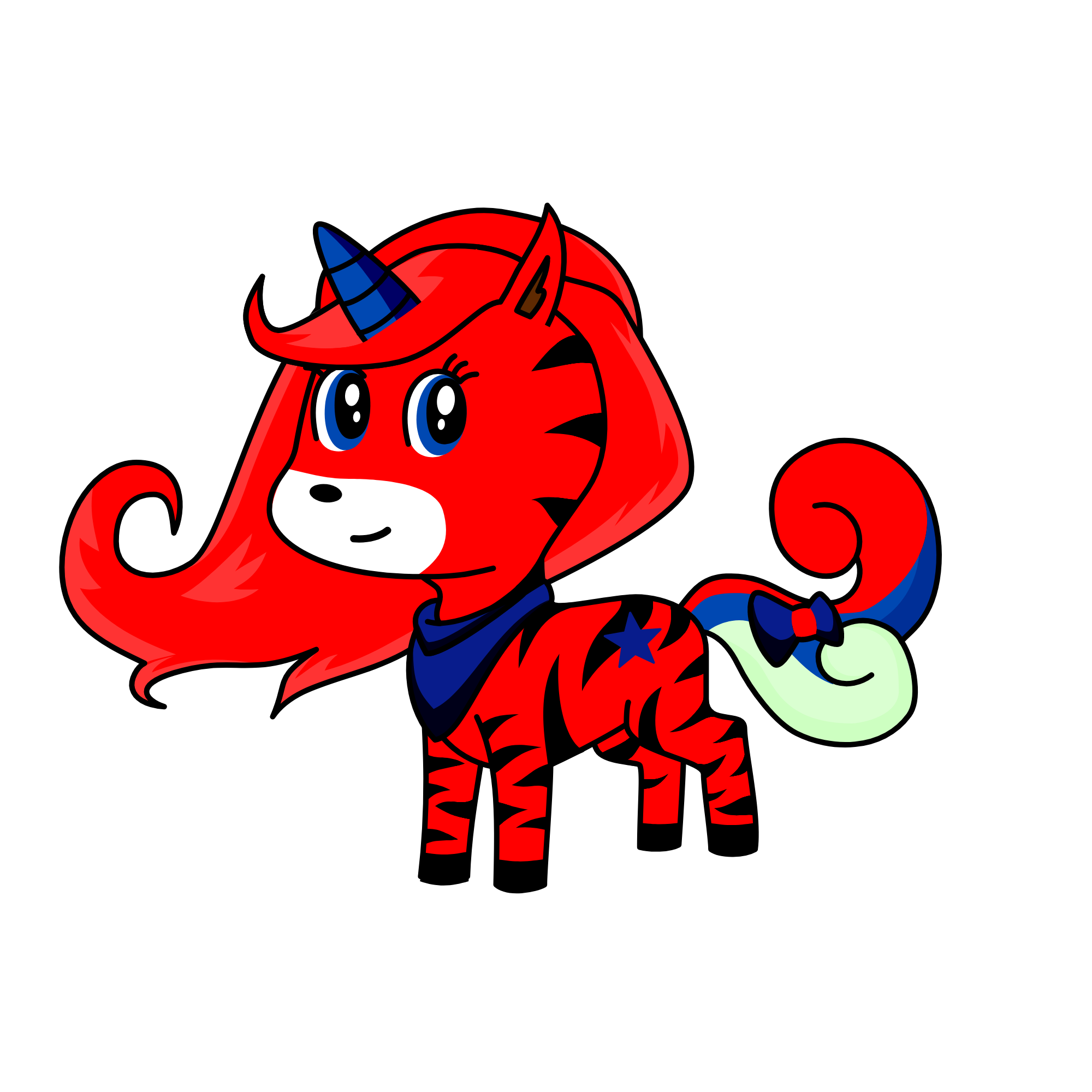 bluenicorn to redacorn, the unicorn