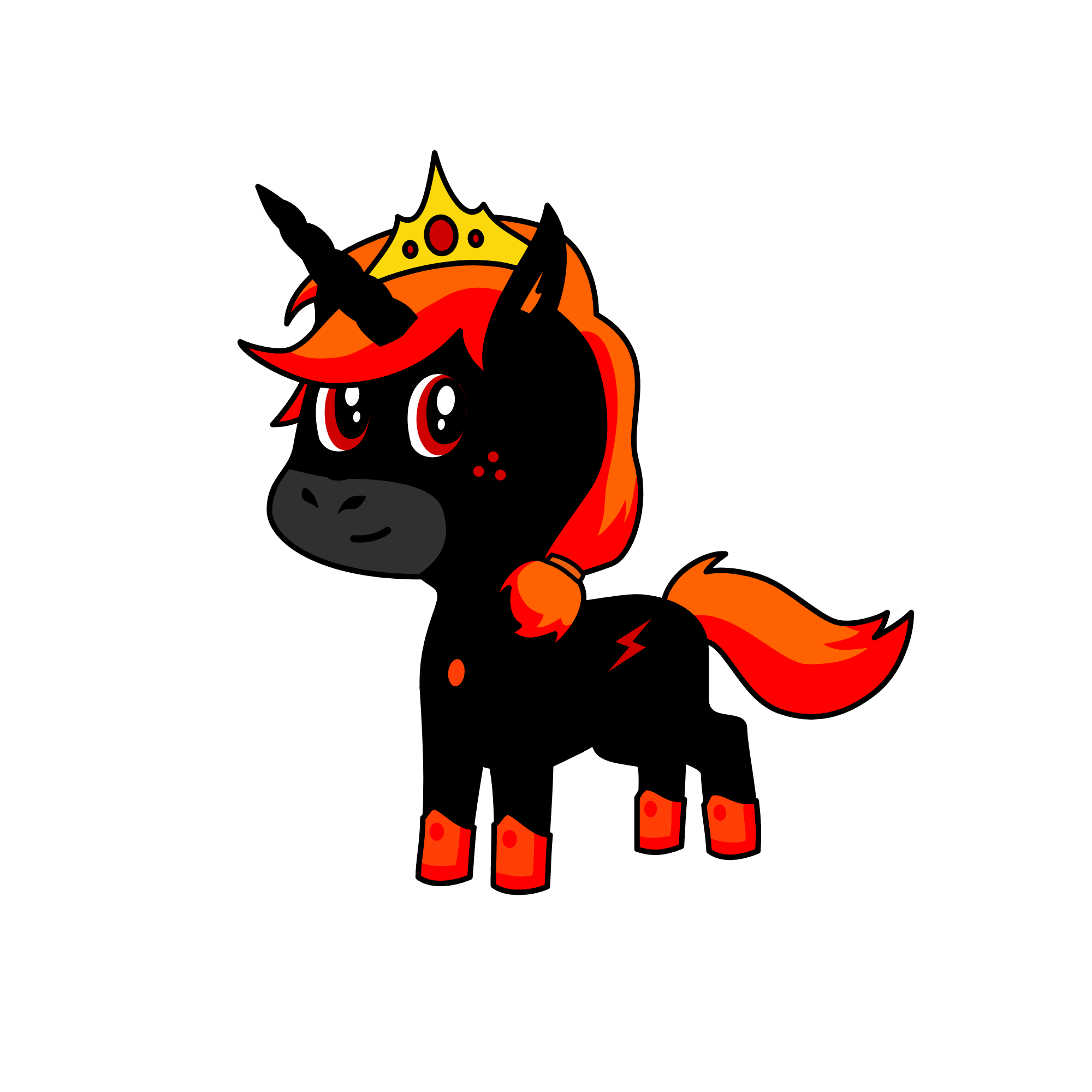 Fire-Hearth, the unicorn